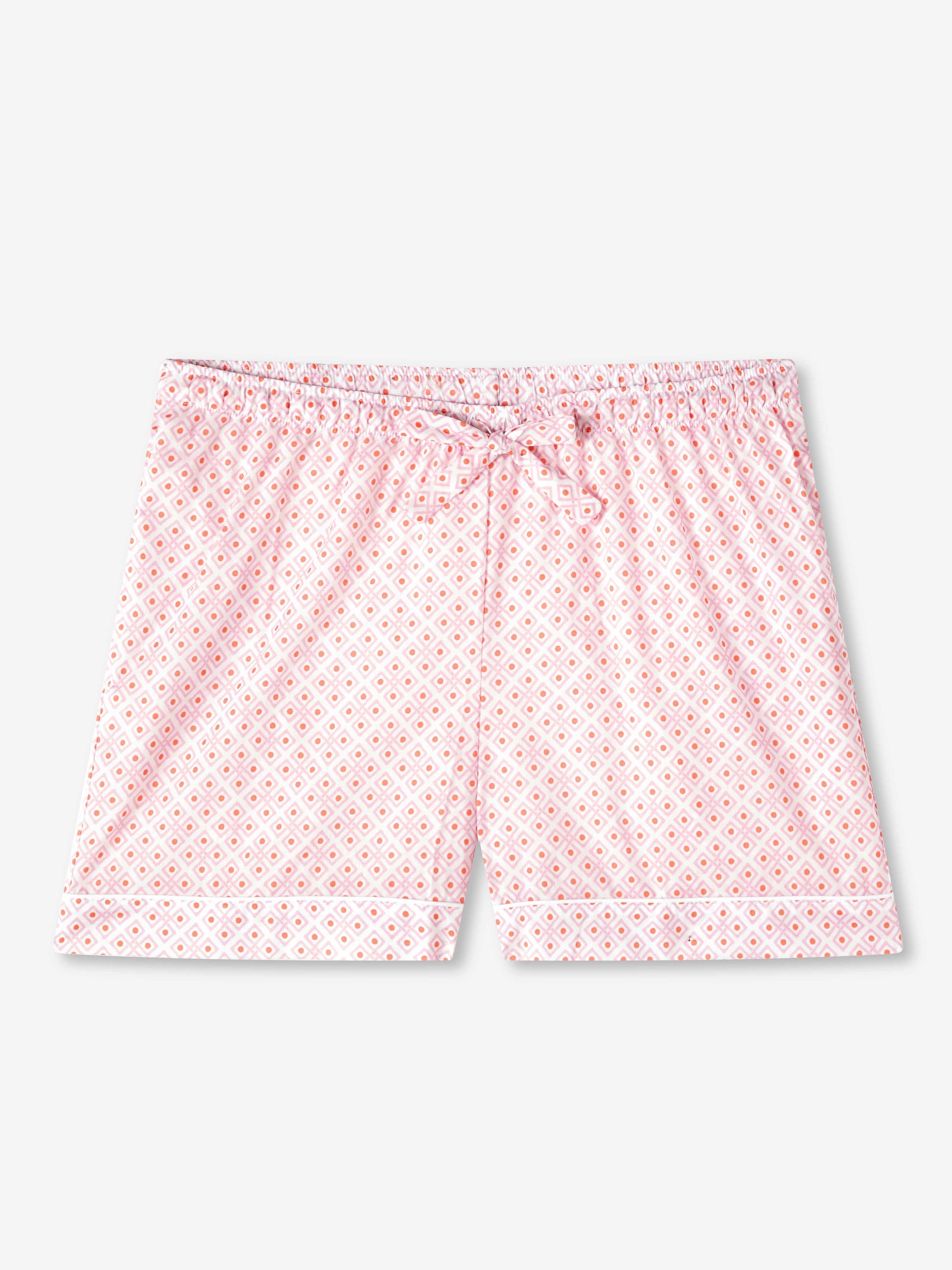 Women's Lounge Shorts Ledbury 56 Cotton Batiste Pink