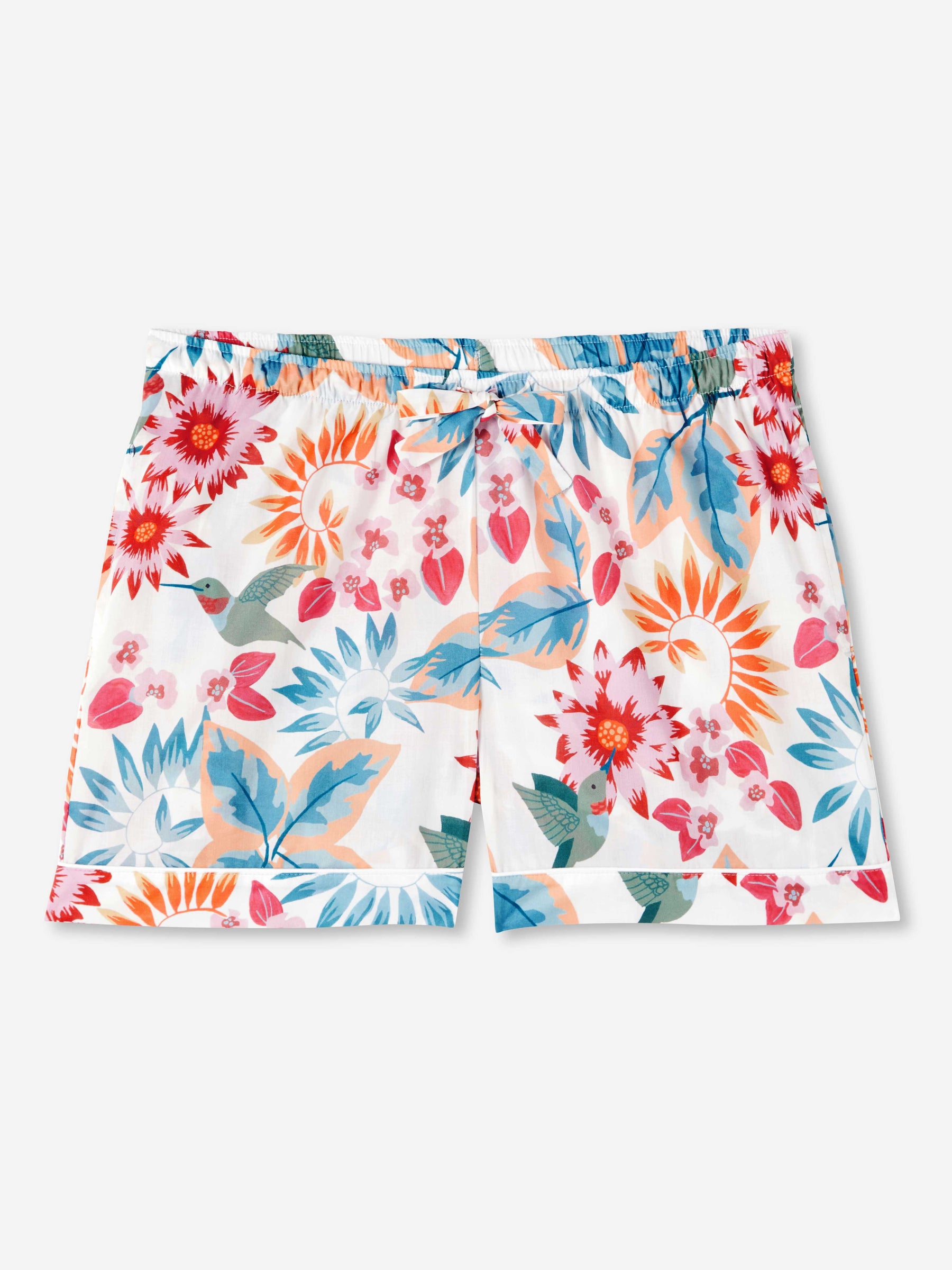 Women's Lounge Shorts Ledbury 60 Cotton Batiste White