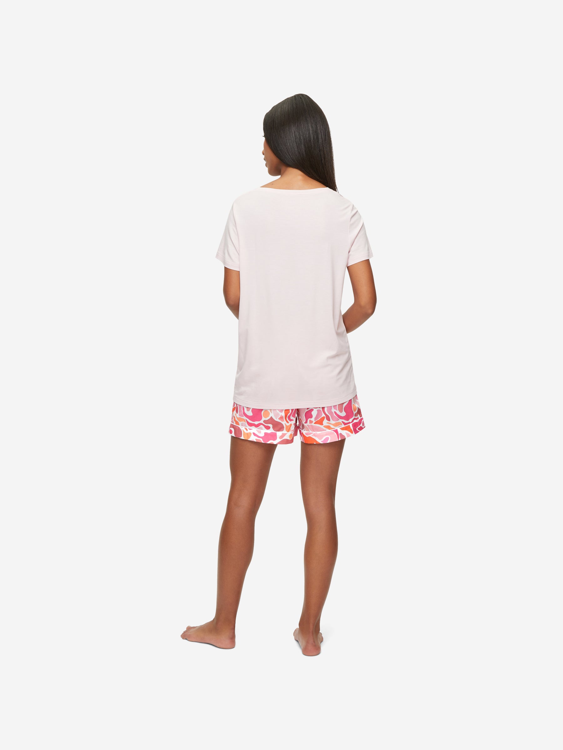 Women's Lounge Shorts Ledbury 61 Cotton Batiste Pink