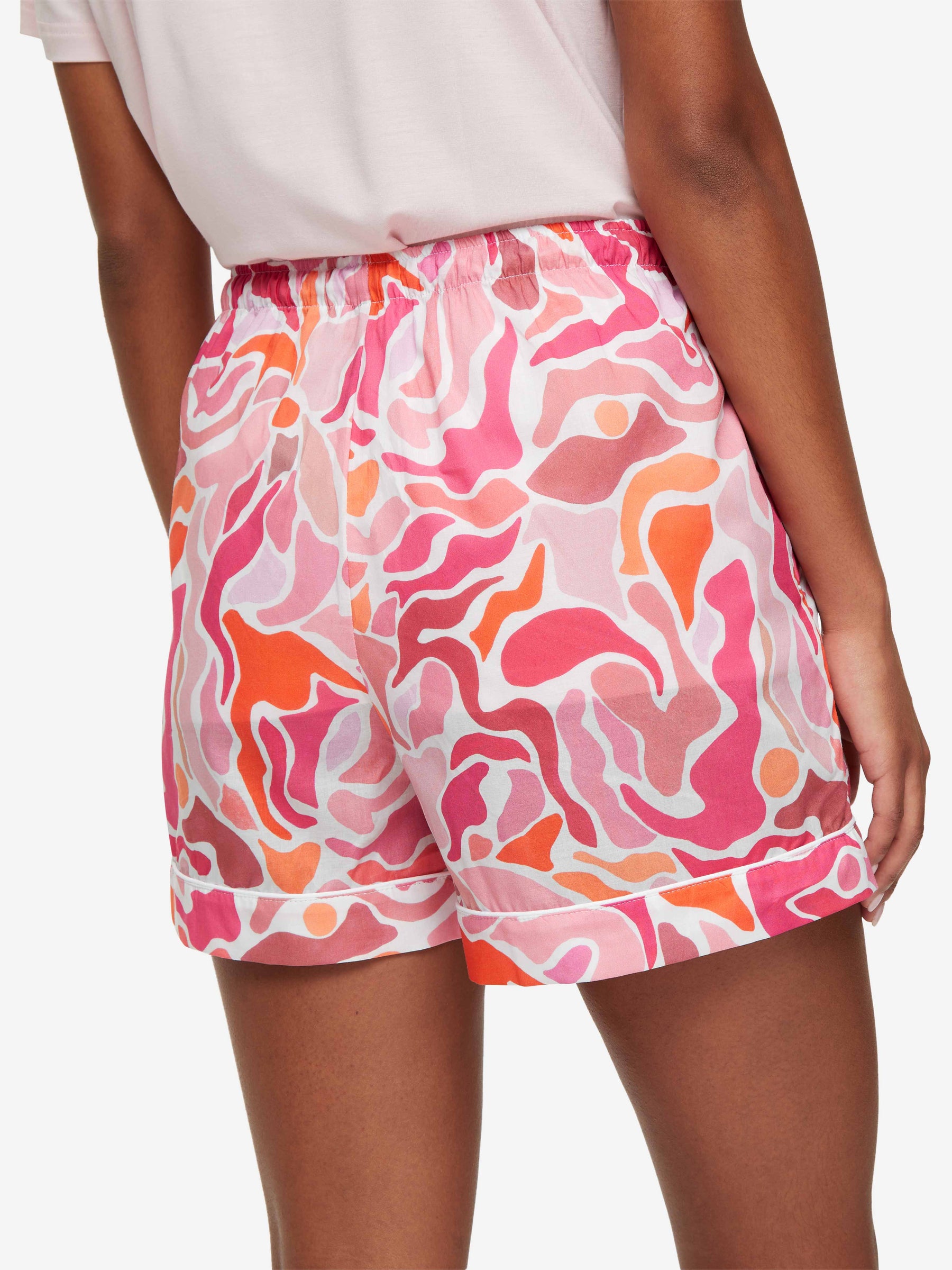 Women's Lounge Shorts Ledbury 61 Cotton Batiste Pink