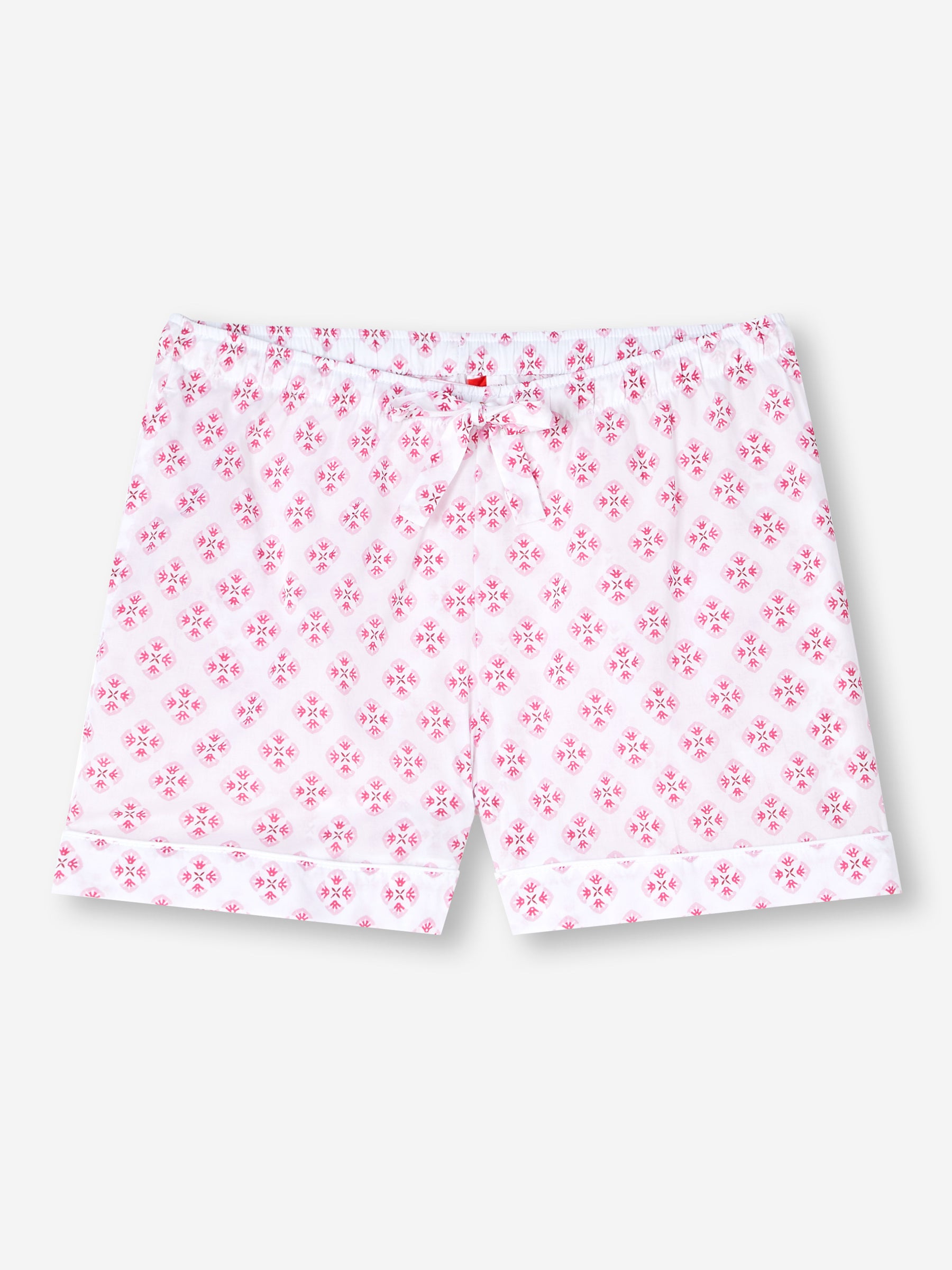 Women's Lounge Shorts Ledbury 62 Cotton Batiste White