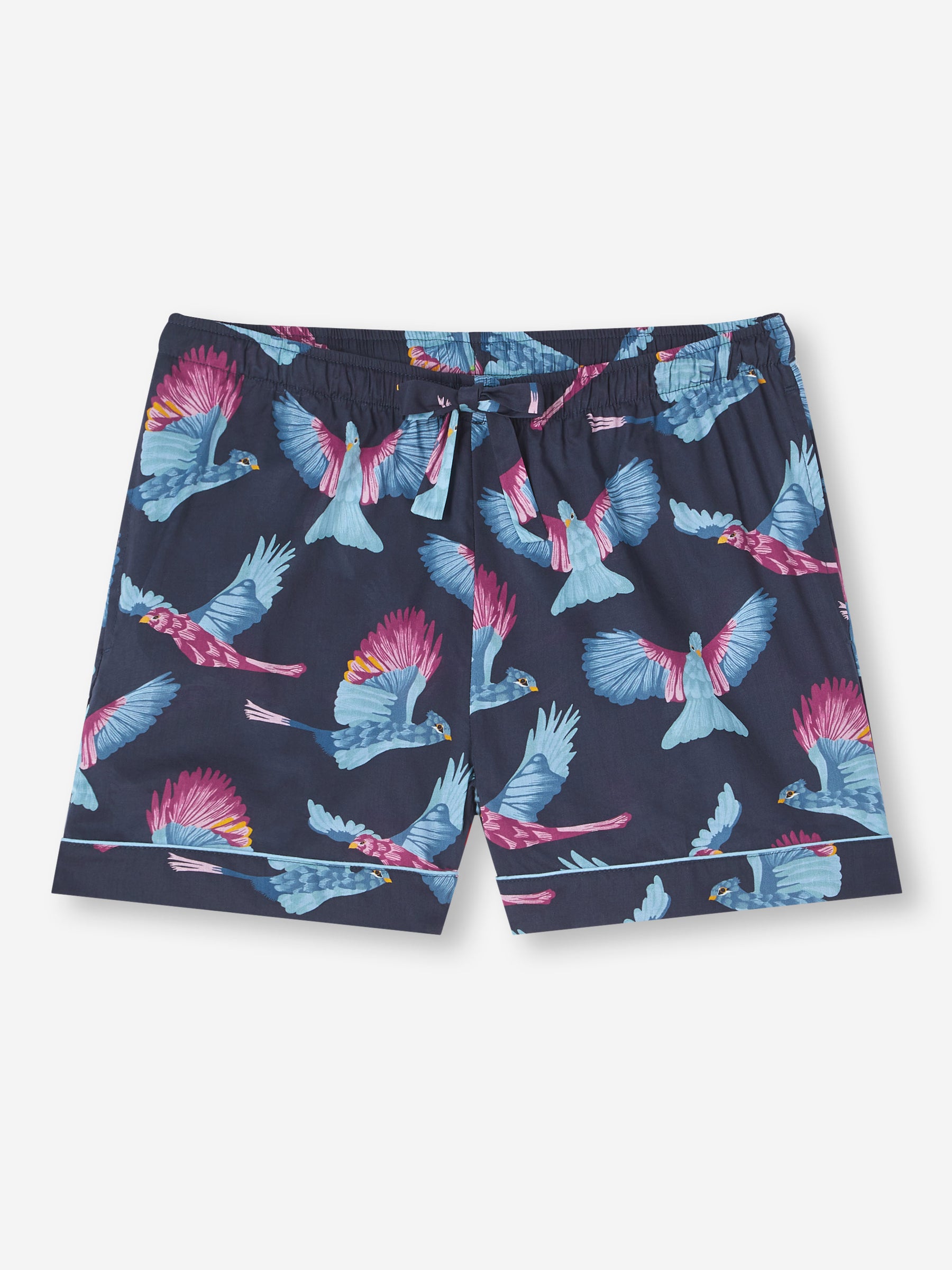 Women's Lounge Shorts Ledbury 63 Cotton Batiste Navy