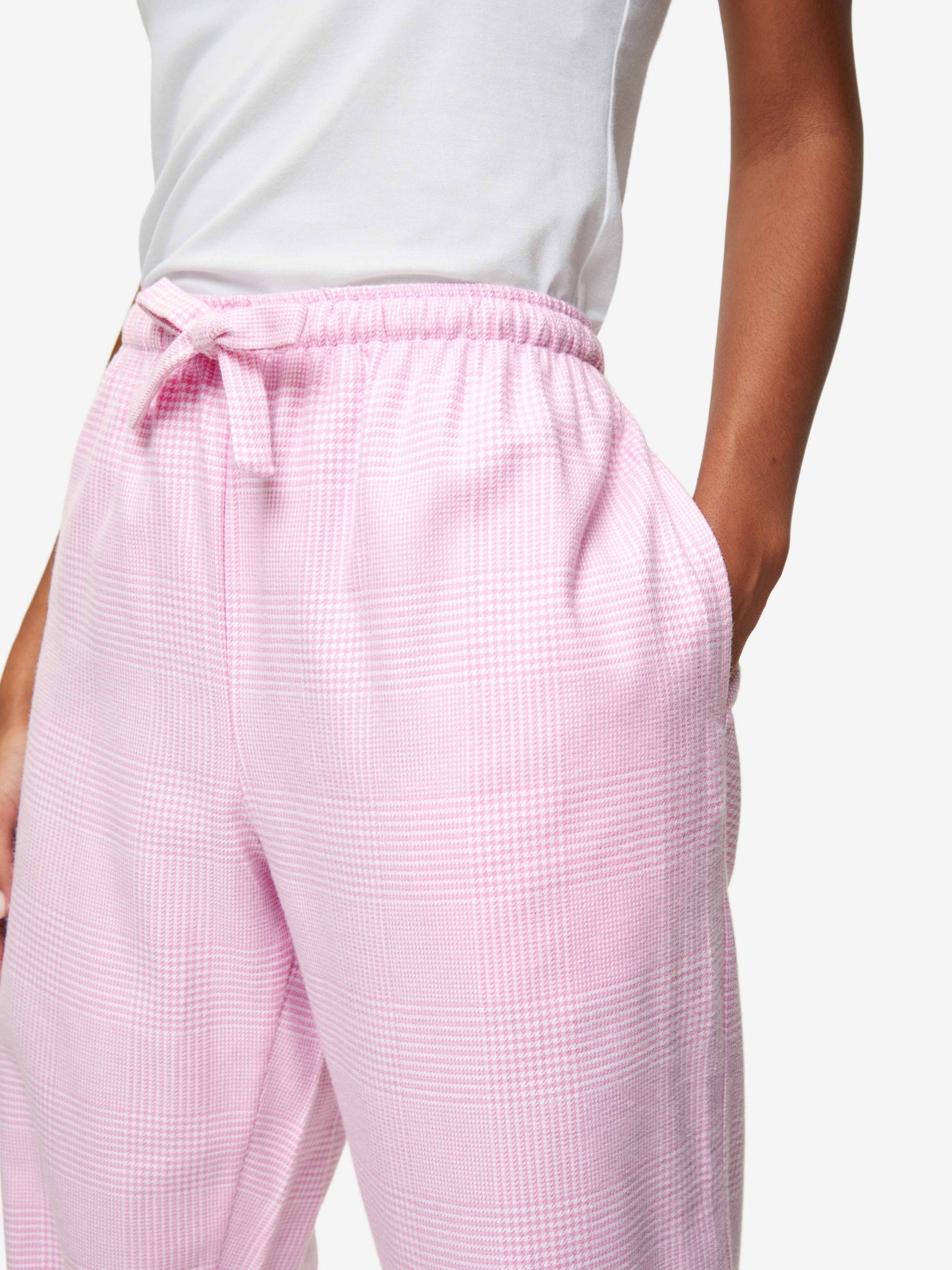 Women's Lounge Trousers Kelburn 32 Brushed Cotton Pink