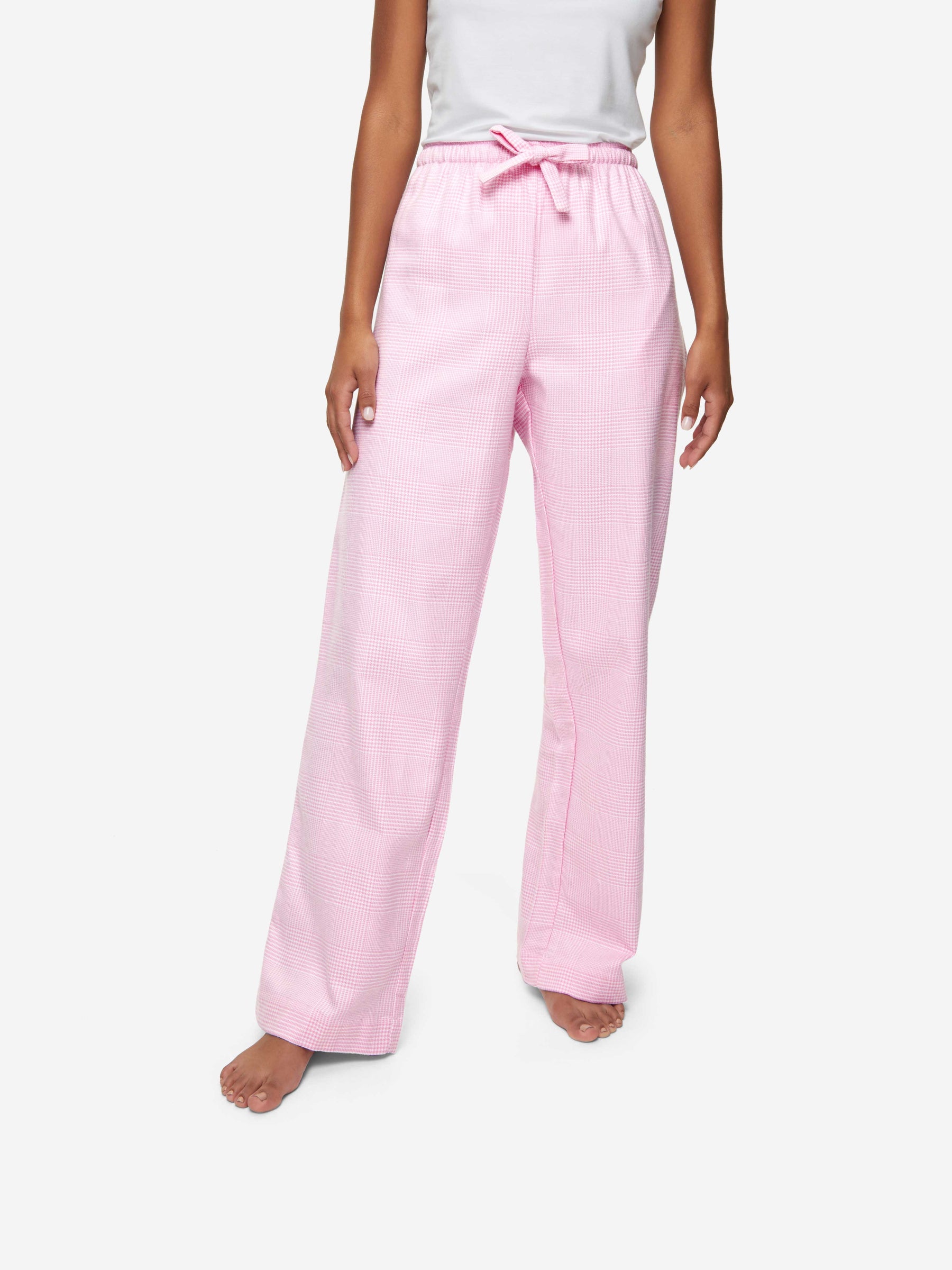 Women's Lounge Trousers Kelburn 32 Brushed Cotton Pink