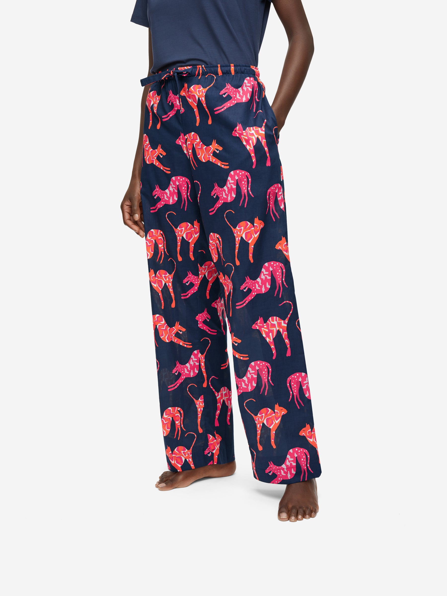 Women's Lounge Trousers Ledbury 52 Cotton Batiste Multi
