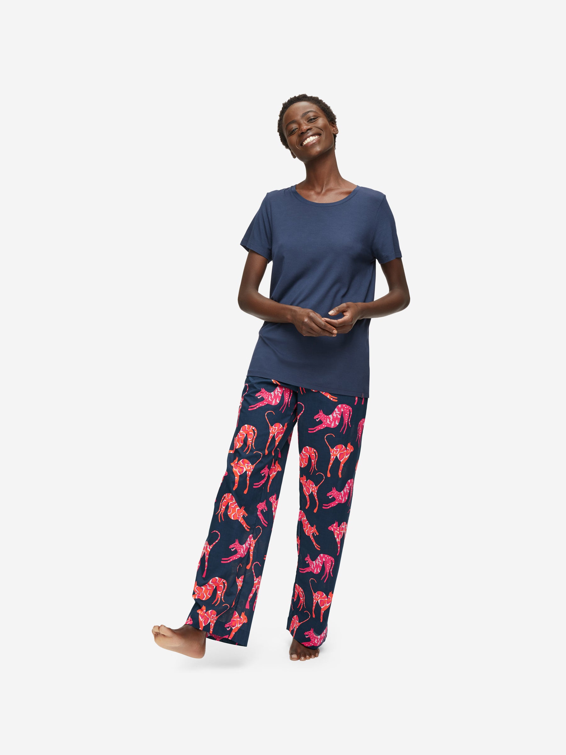 Women's Lounge Trousers Ledbury 52 Cotton Batiste Multi