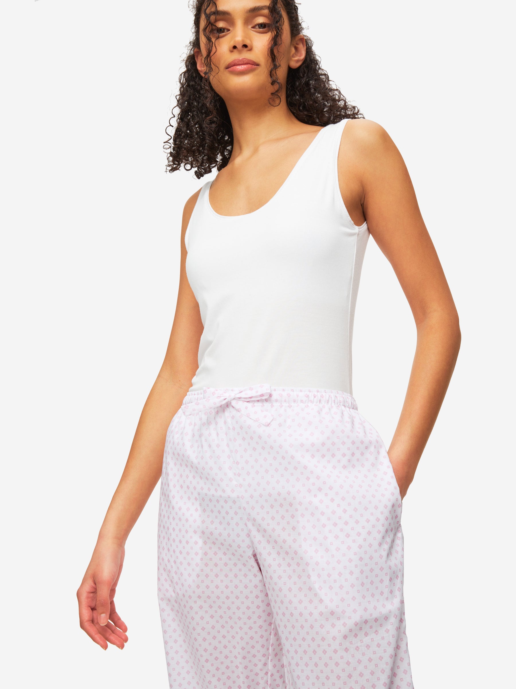 Women's Lounge Trousers Nelson 92 Cotton Batiste Pink