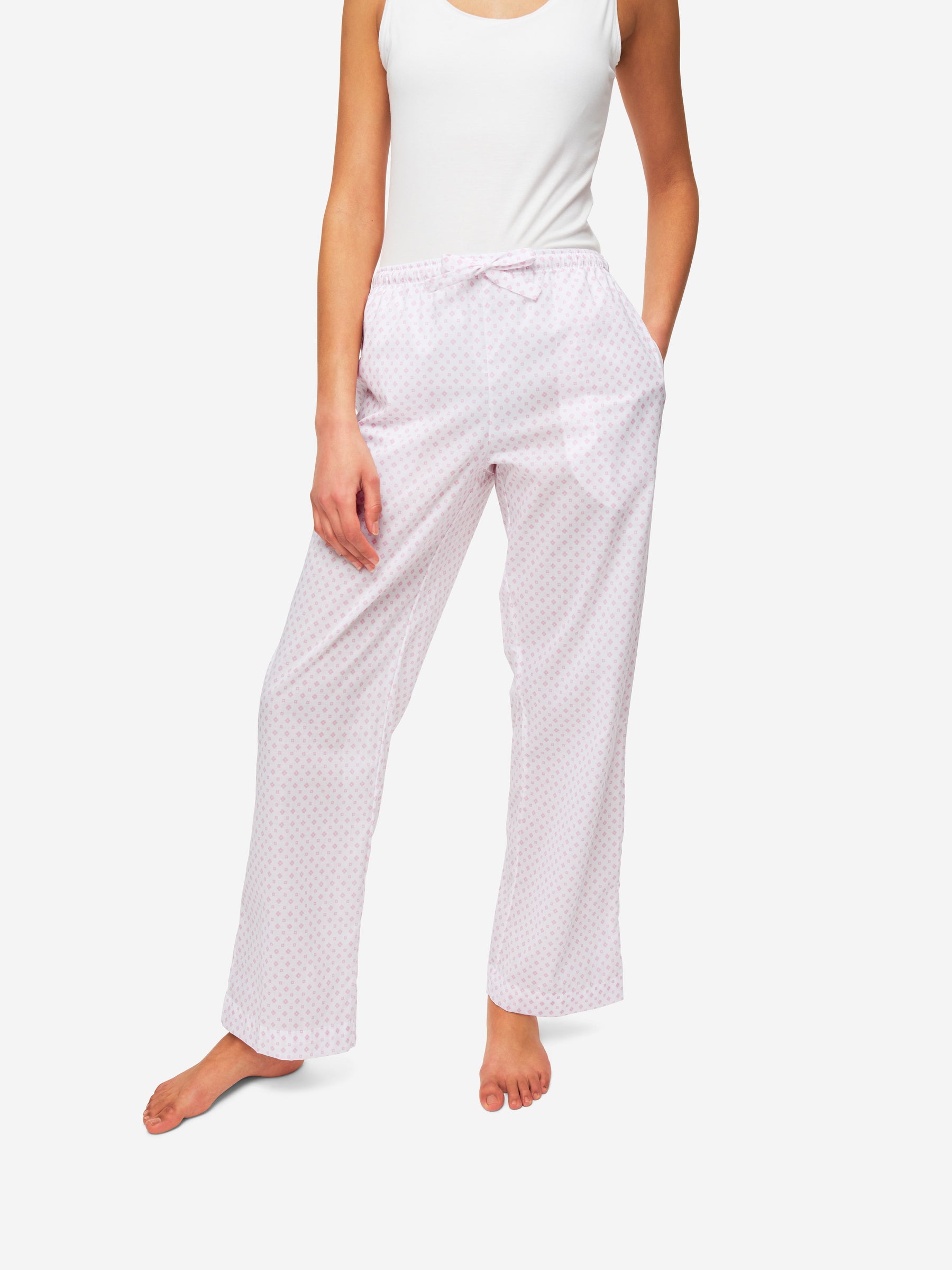 Women's Lounge Trousers Nelson 92 Cotton Batiste Pink