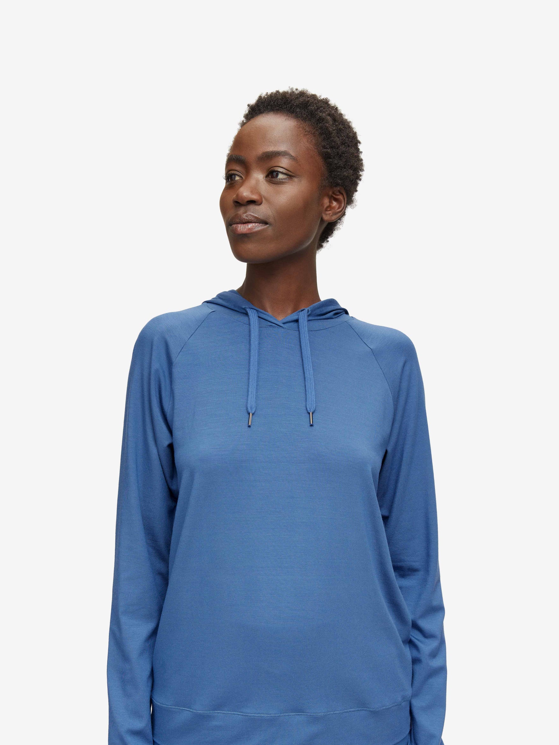 Women's Pullover Hoodie Basel Micro Modal Stretch Storm Blue