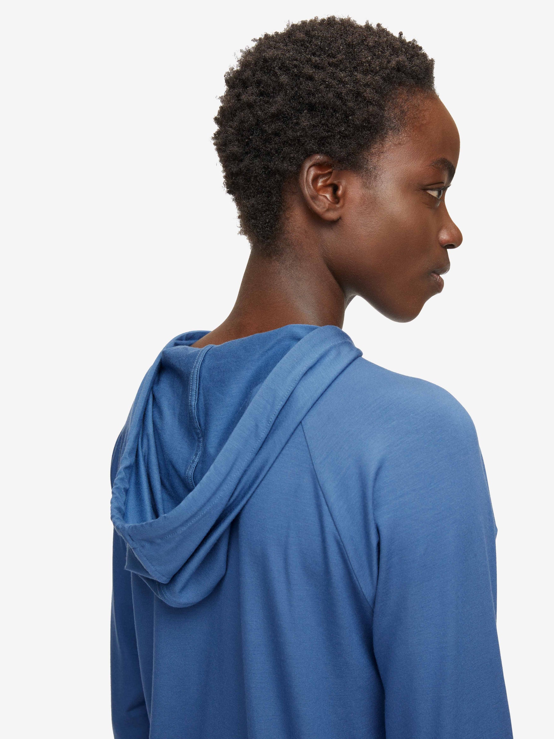 Women's Pullover Hoodie Basel Micro Modal Stretch Storm Blue
