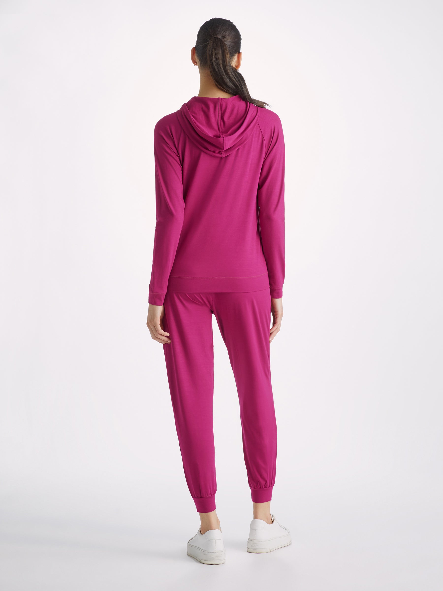 Women's Pullover Hoodie Basel Micro Modal Stretch Berry