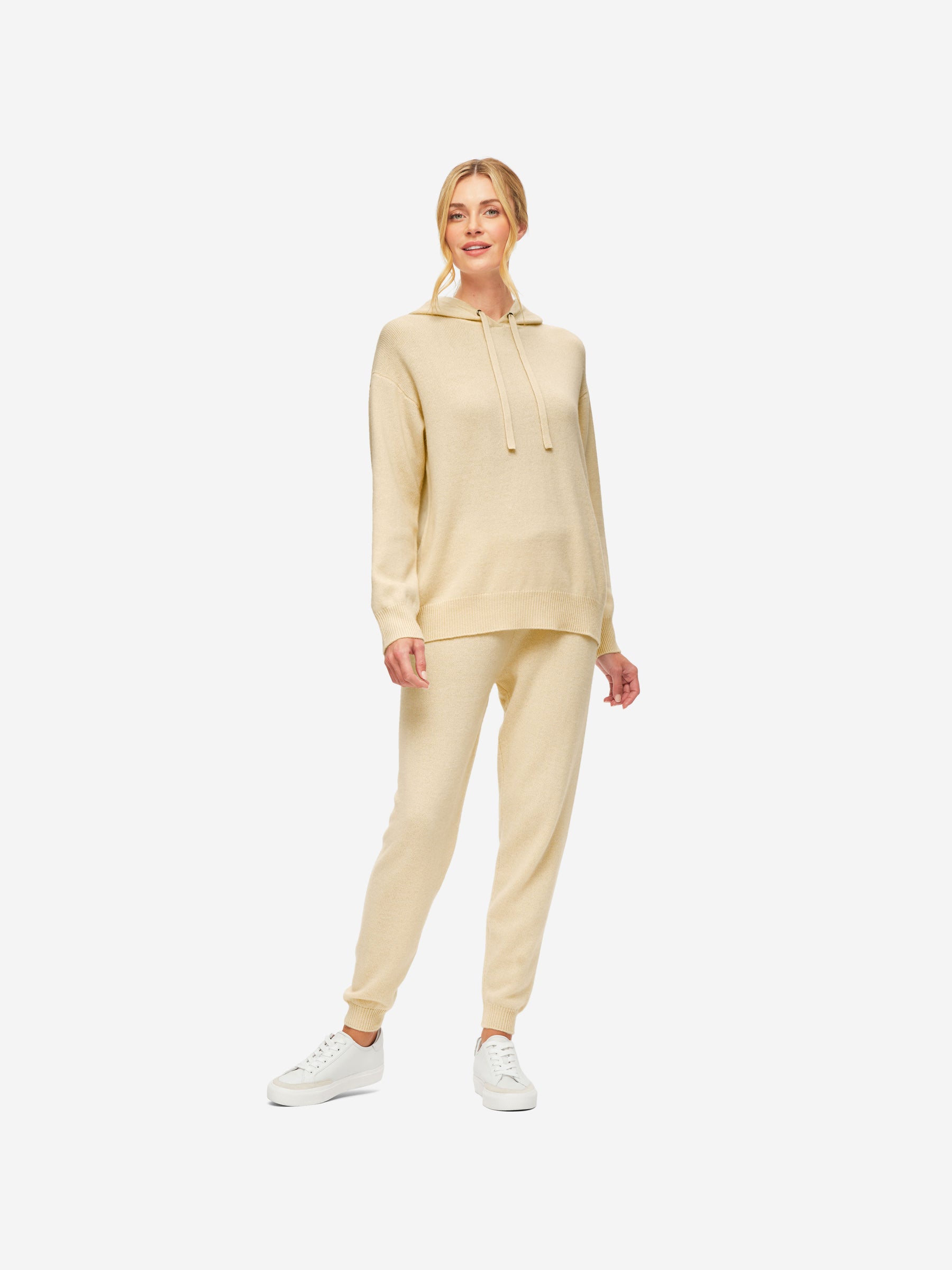 Women's Relaxed Pullover Hoodie Daphne Cashmere Beige
