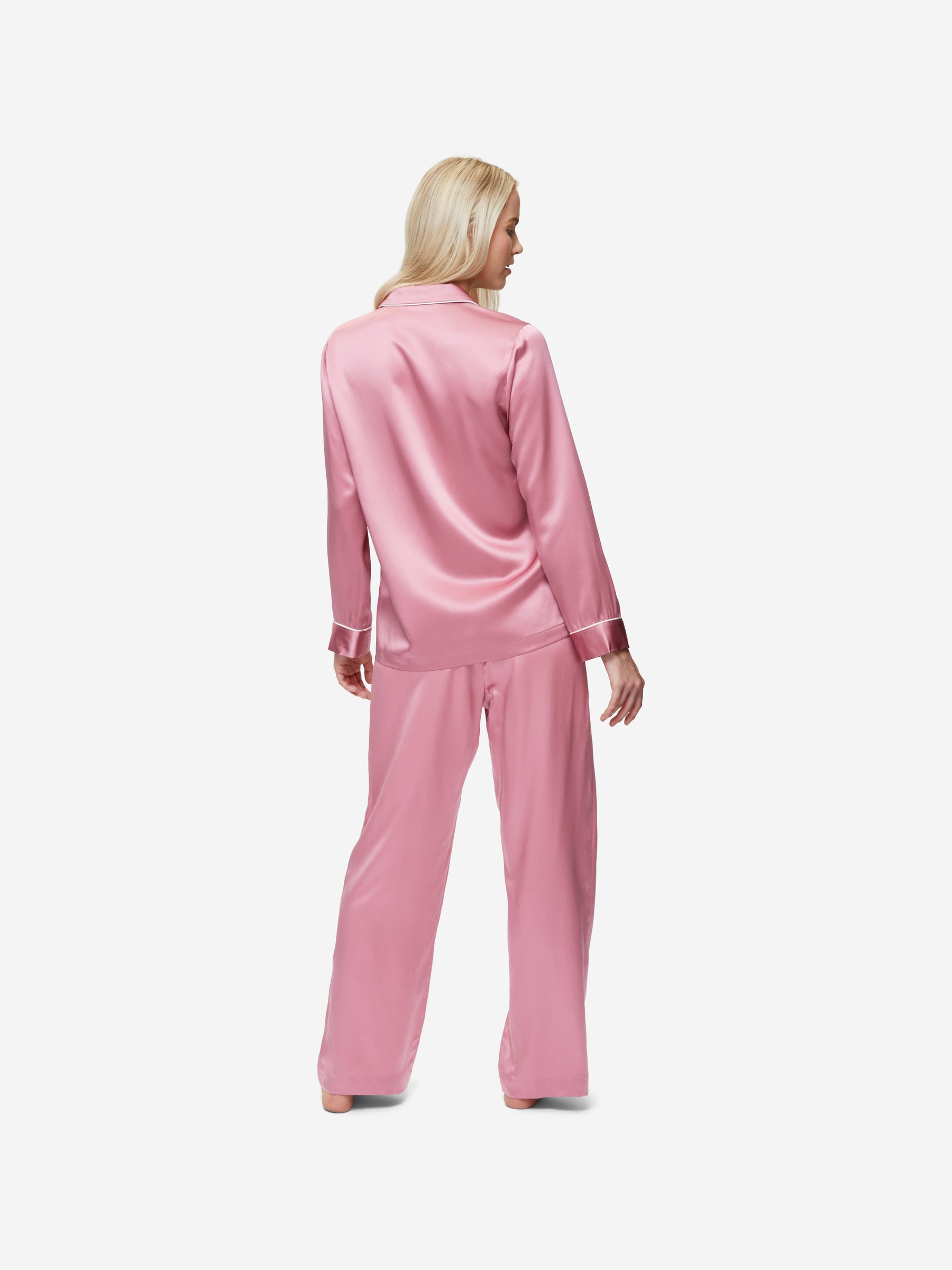 Women's Pyjamas Bailey Silk Satin Rose Pink