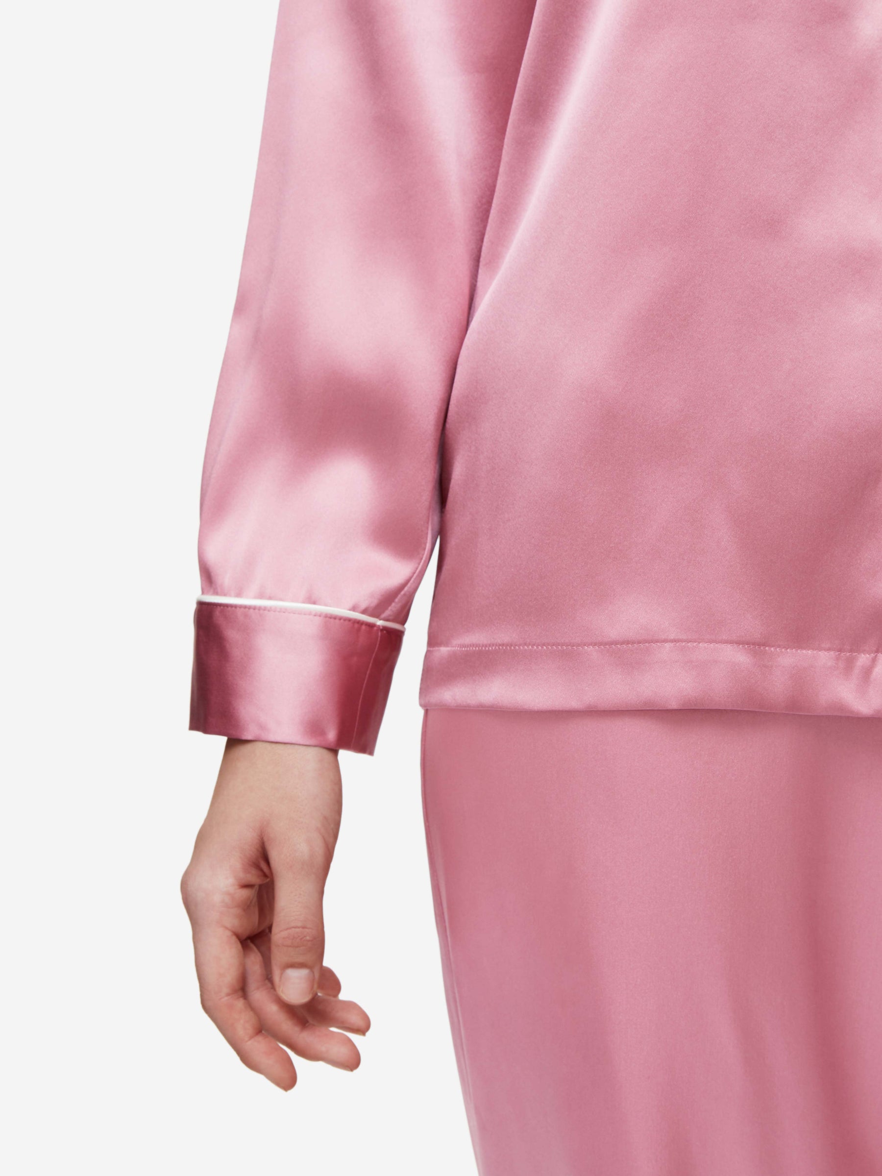 Women's Pyjamas Bailey Silk Satin Rose Pink