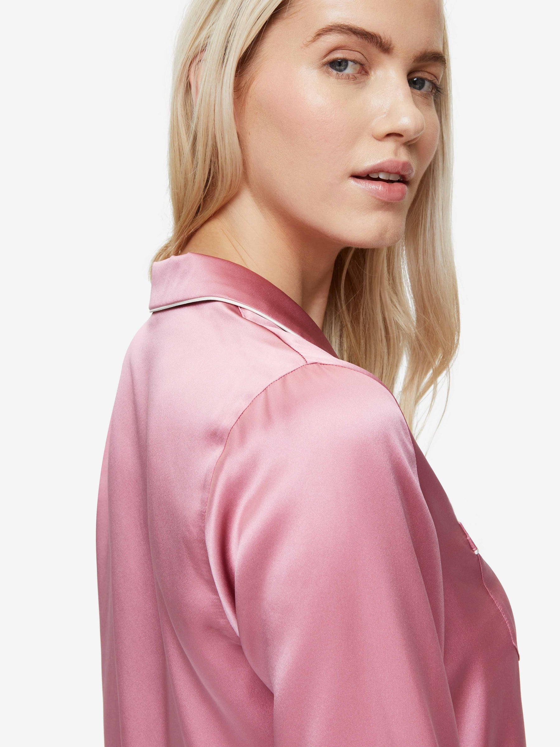 Women's Pyjamas Bailey Silk Satin Rose Pink