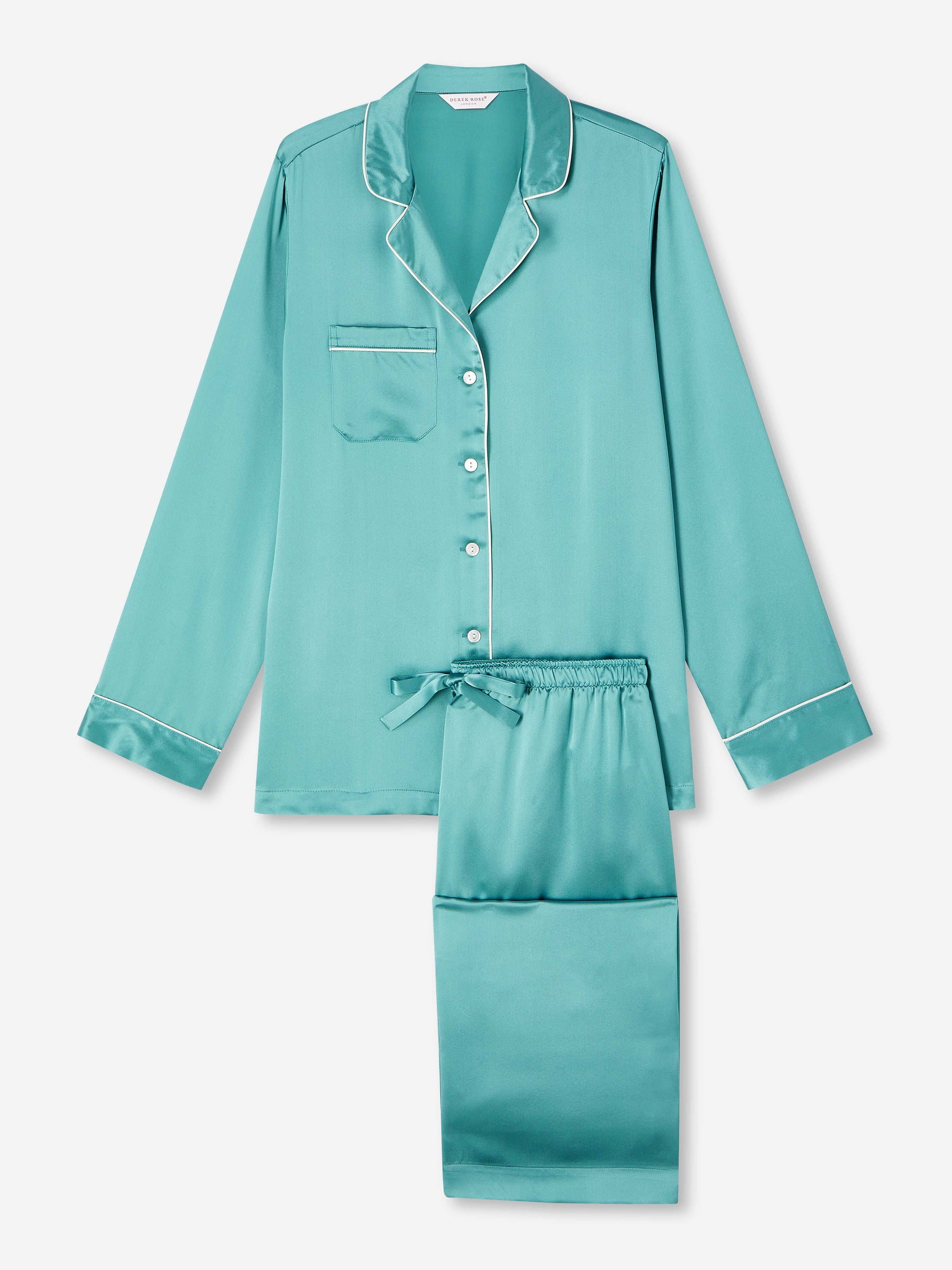 Women's Pyjamas Bailey Silk Satin Sea Foam Green