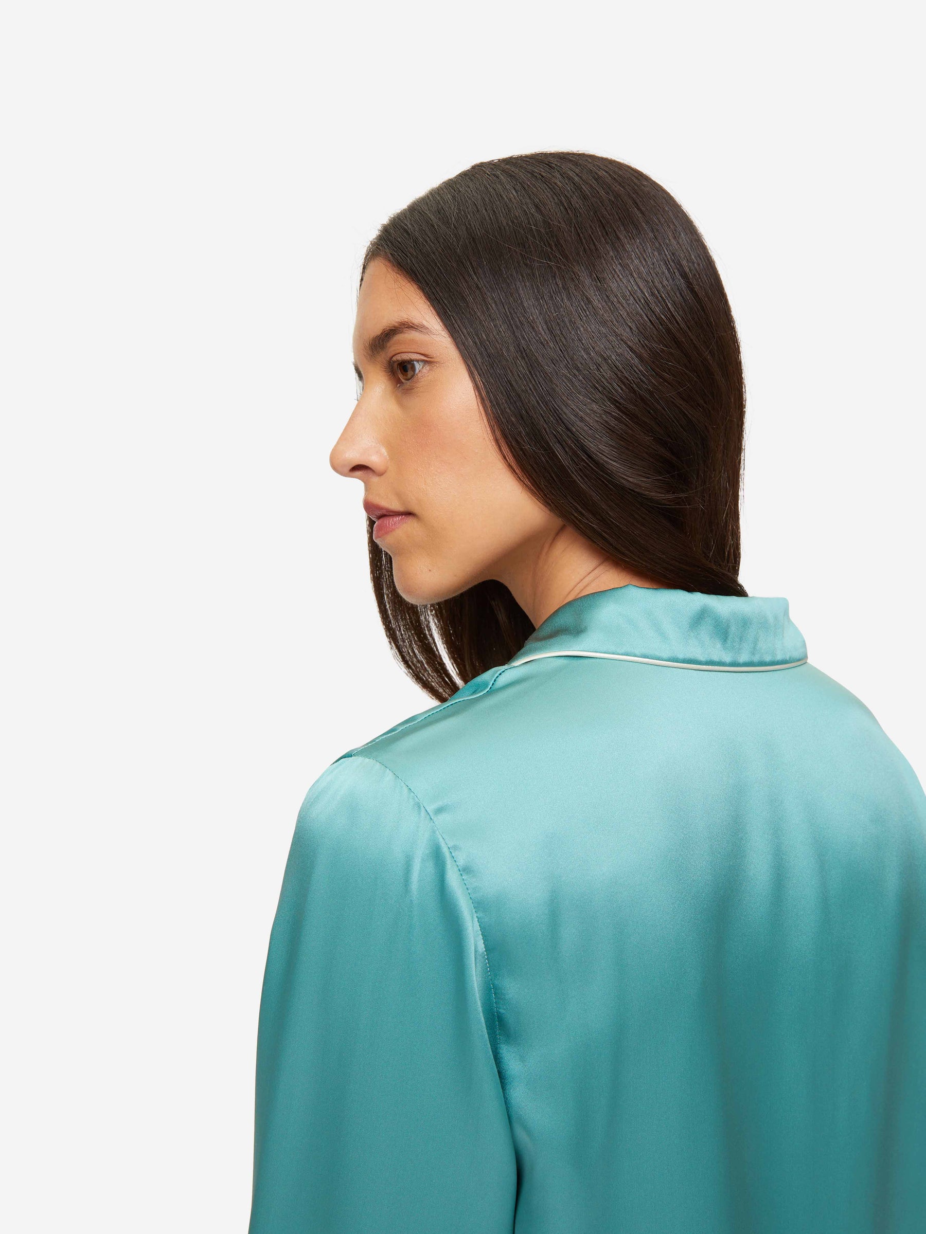 Women's Pyjamas Bailey Silk Satin Sea Foam Green