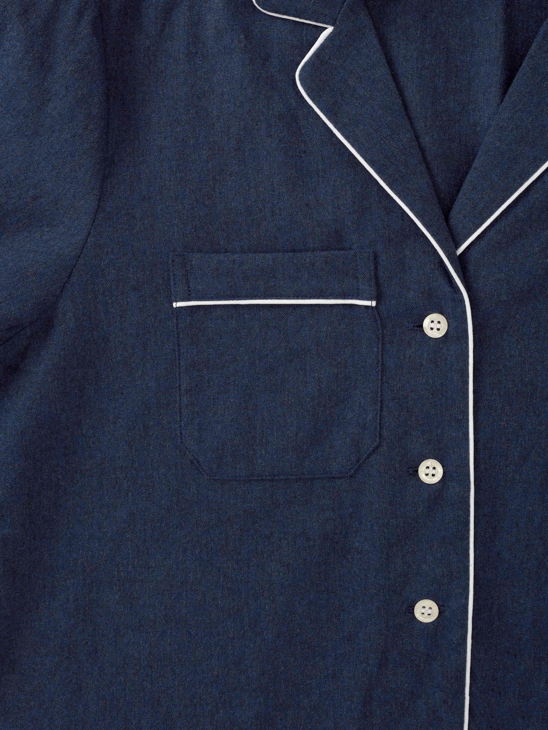 Women's Pyjamas Balmoral 3 Brushed Cotton Navy