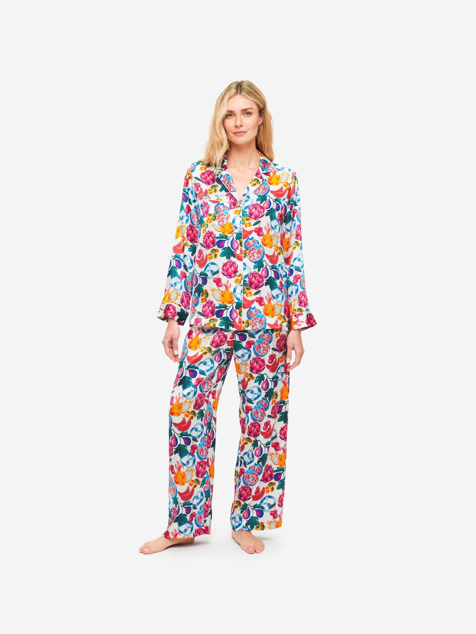 Women's Pyjamas Brindisi 78 Silk Satin White