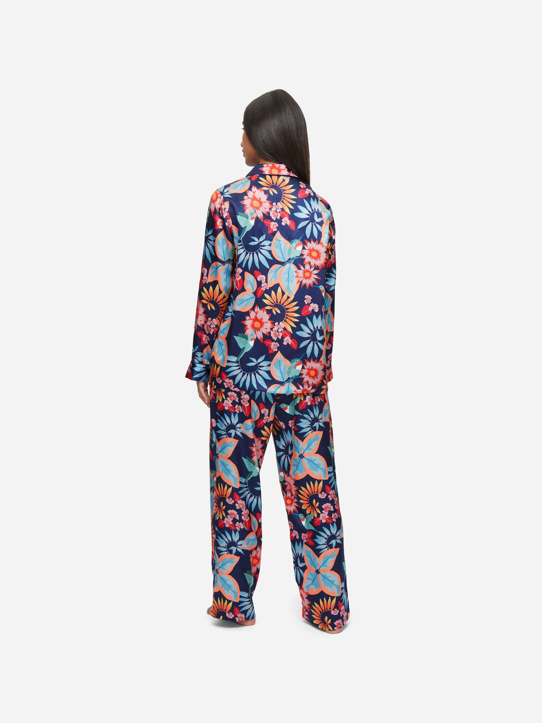 Women's Pyjamas Brindisi 87 Silk Satin Navy