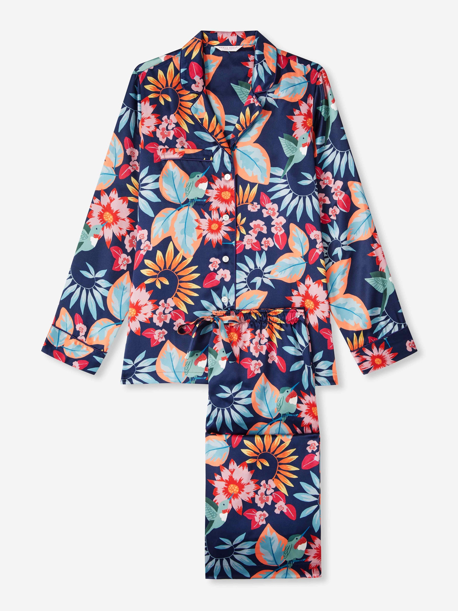 Women's Pyjamas Brindisi 87 Silk Satin Navy