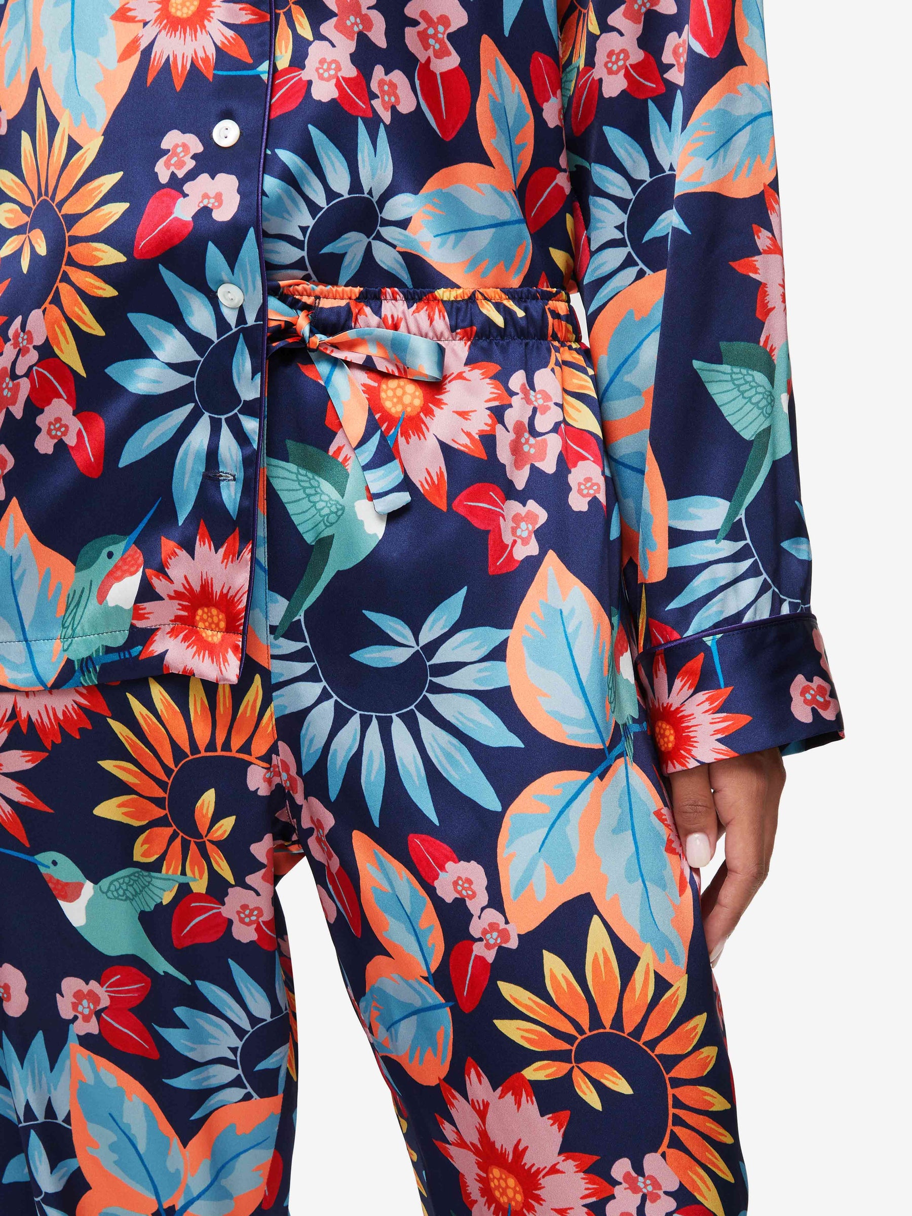 Women's Pyjamas Brindisi 87 Silk Satin Navy