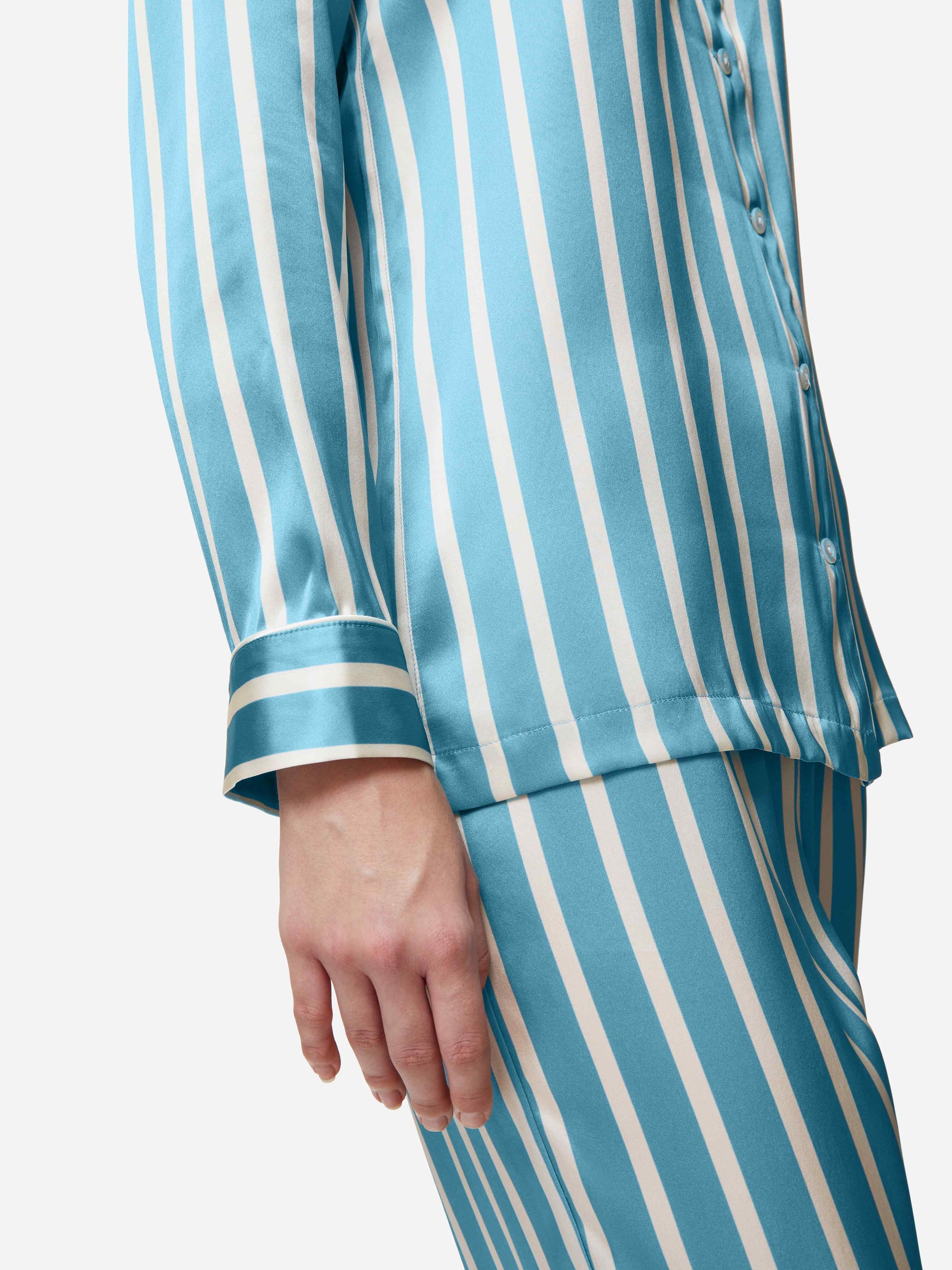 Women's Pyjamas Brindisi 88 Silk Satin Blue