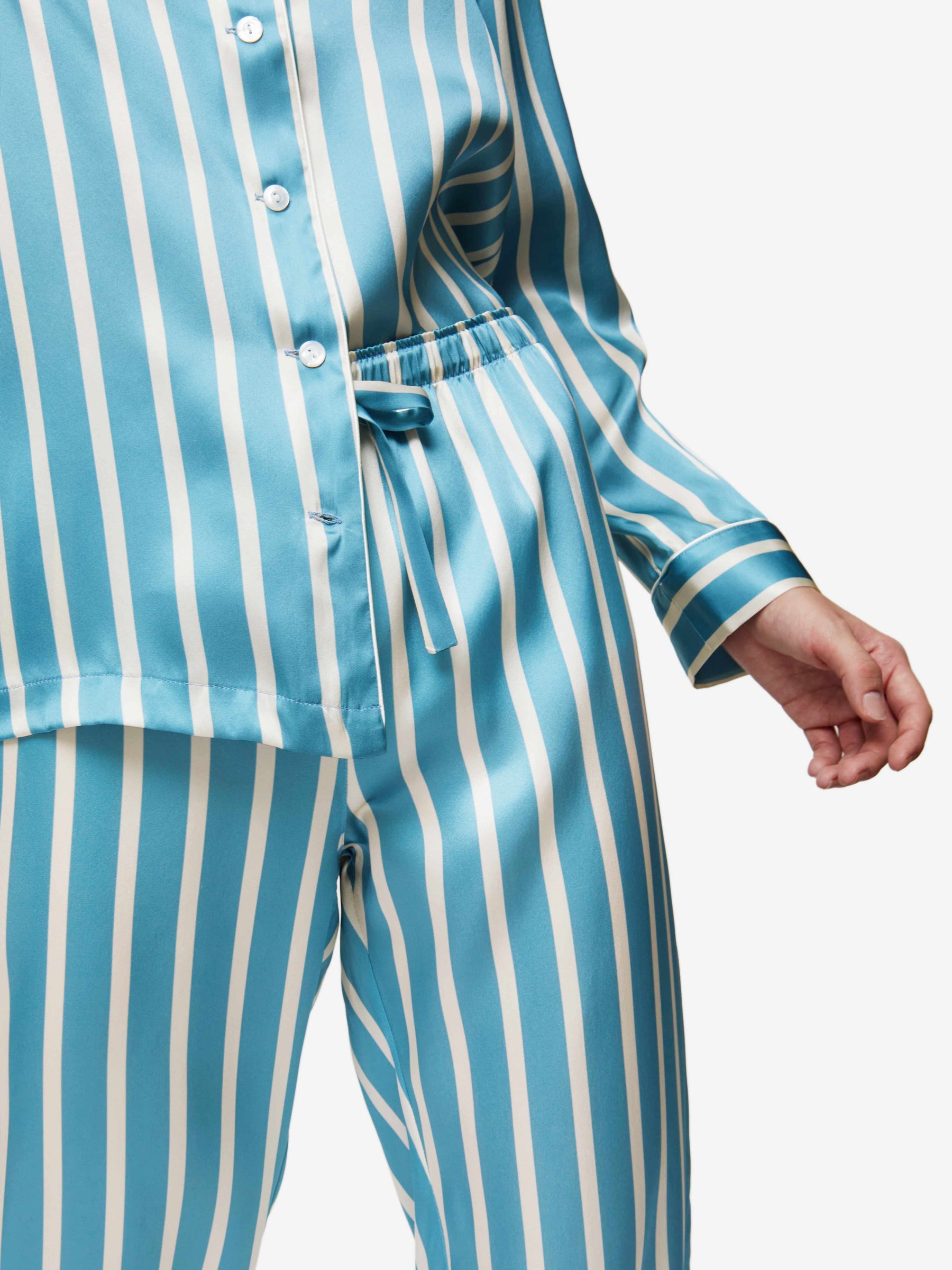 Women's Pyjamas Brindisi 88 Silk Satin Blue