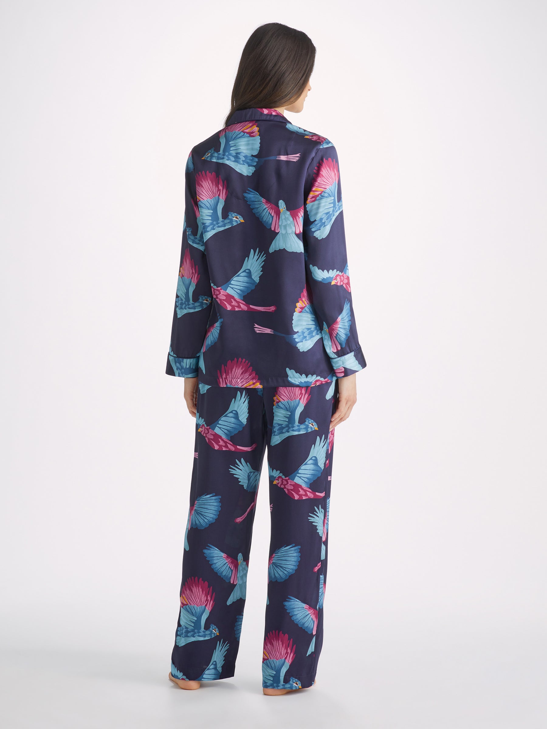 Women's Pyjamas Brindisi 95 Silk Satin Navy