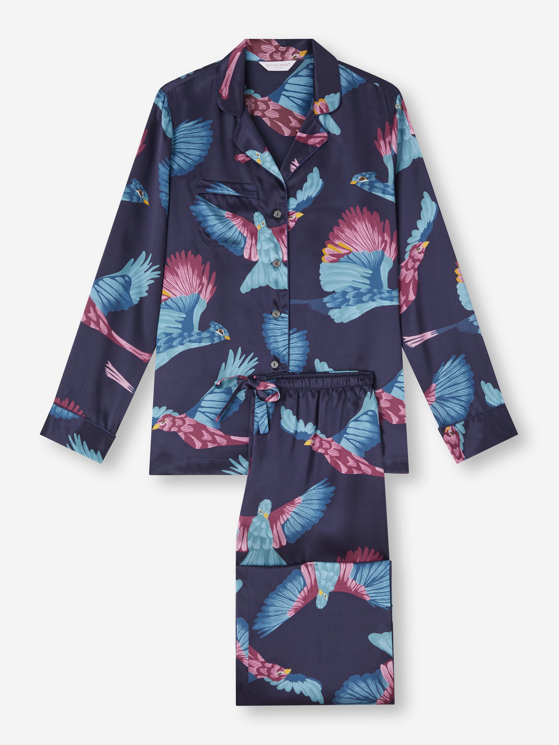 Women's Pyjamas Brindisi 95 Silk Satin Navy