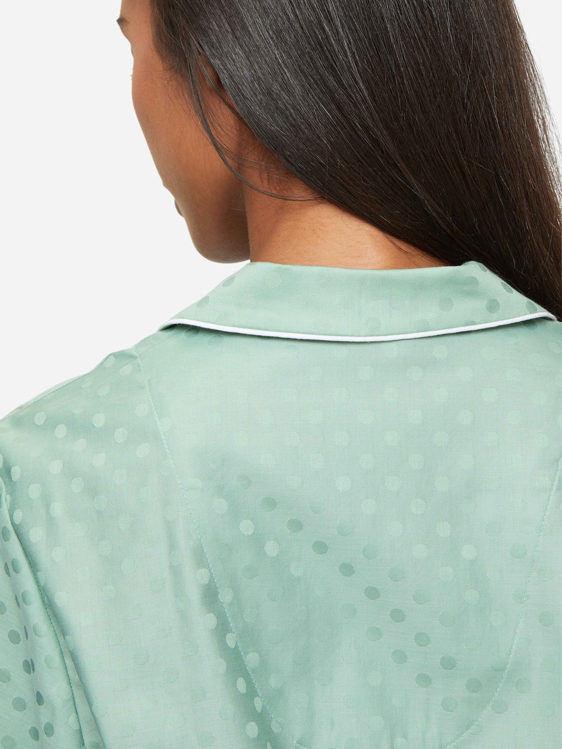 Women's Pyjamas Kate Cotton Jacquard Green