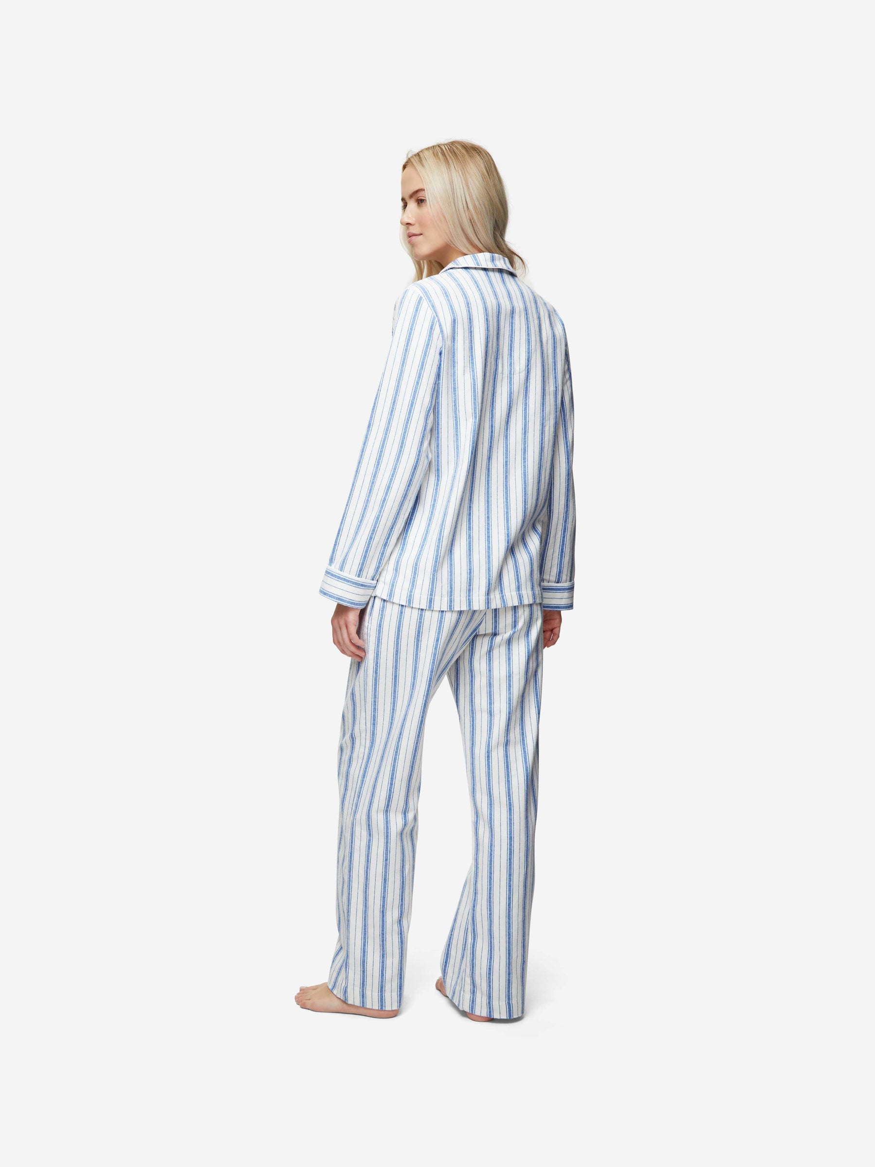 Women's Pyjamas Kelburn 31 Brushed Cotton Blue
