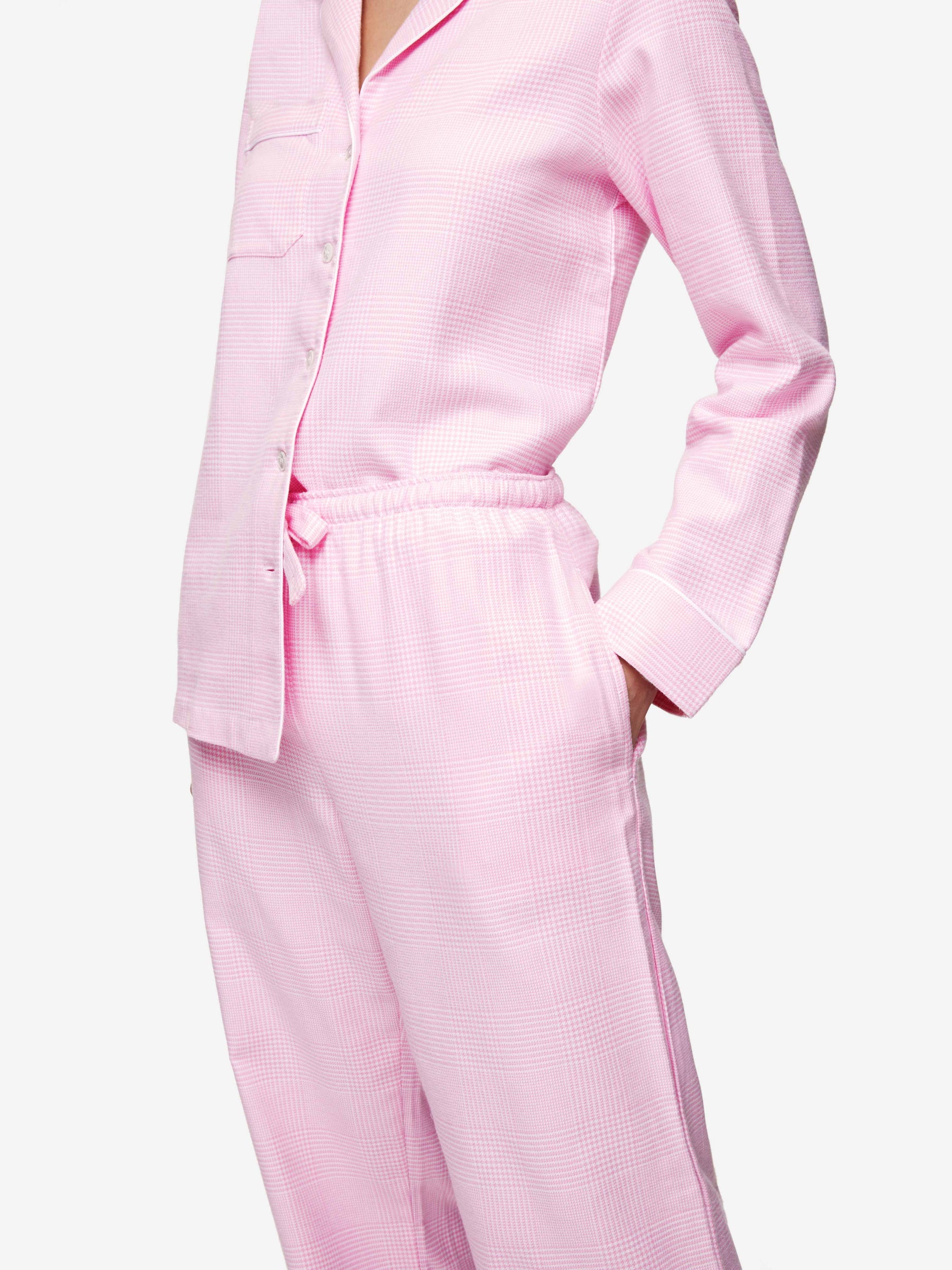 Women's Pyjamas Kelburn 32 Brushed Cotton Pink