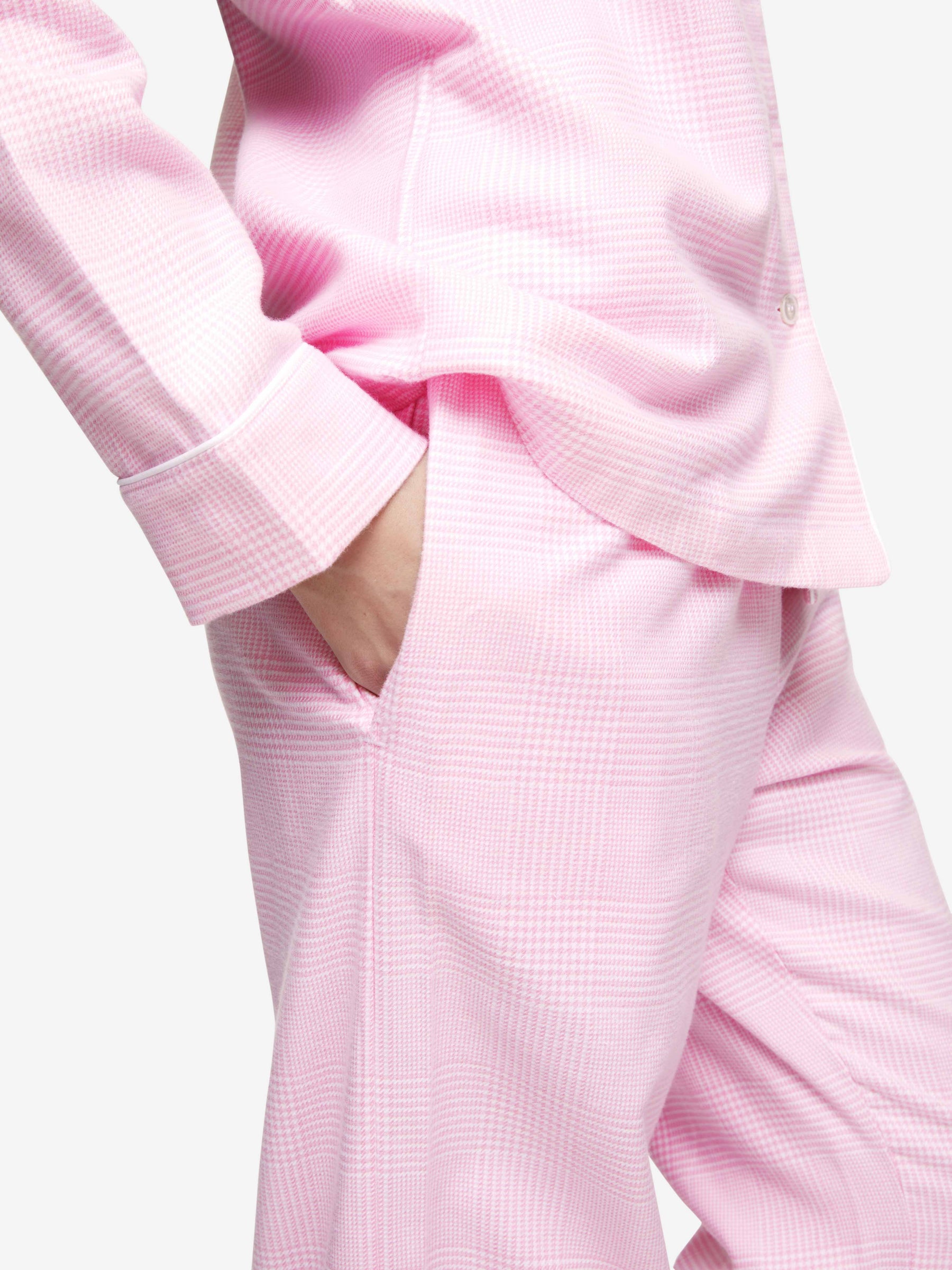 Women's Pyjamas Kelburn 32 Brushed Cotton Pink