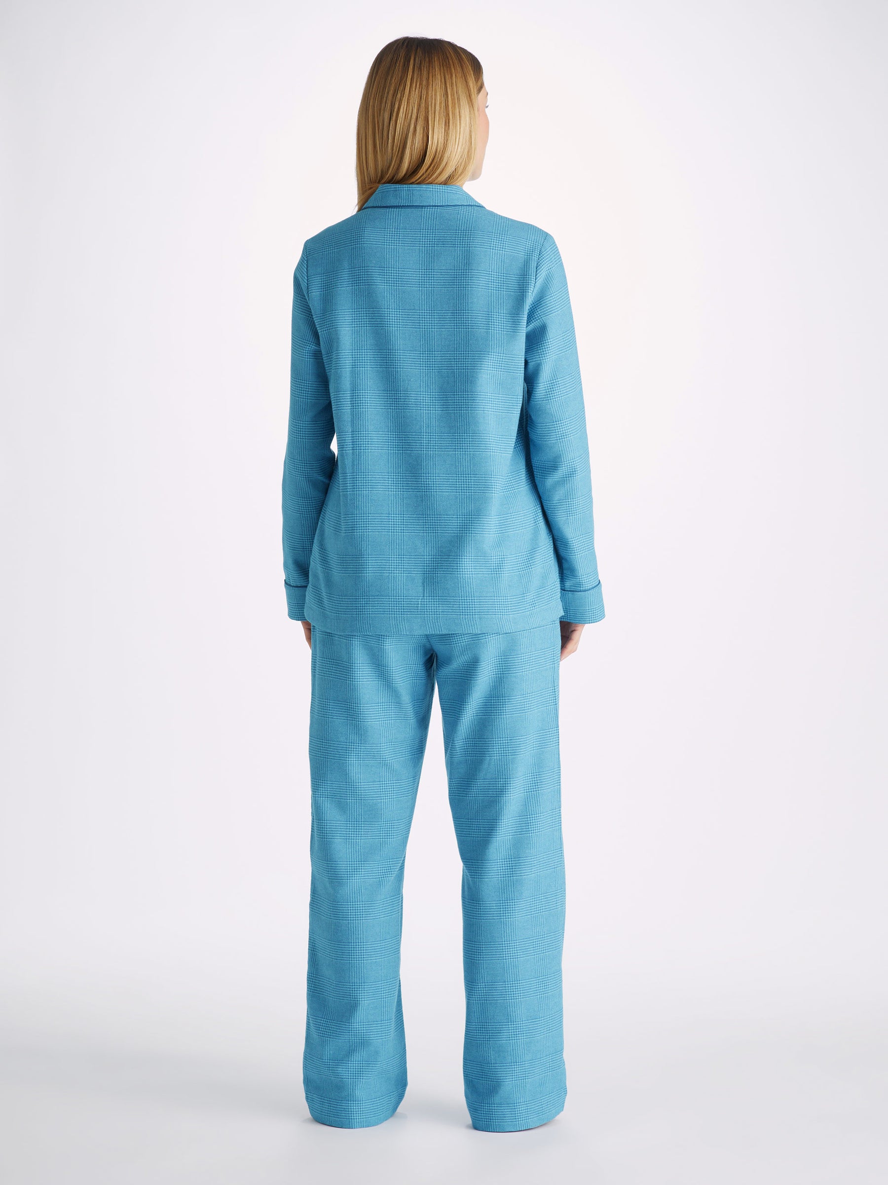 Women's Pyjamas Kelburn 34 Brushed Cotton Blue