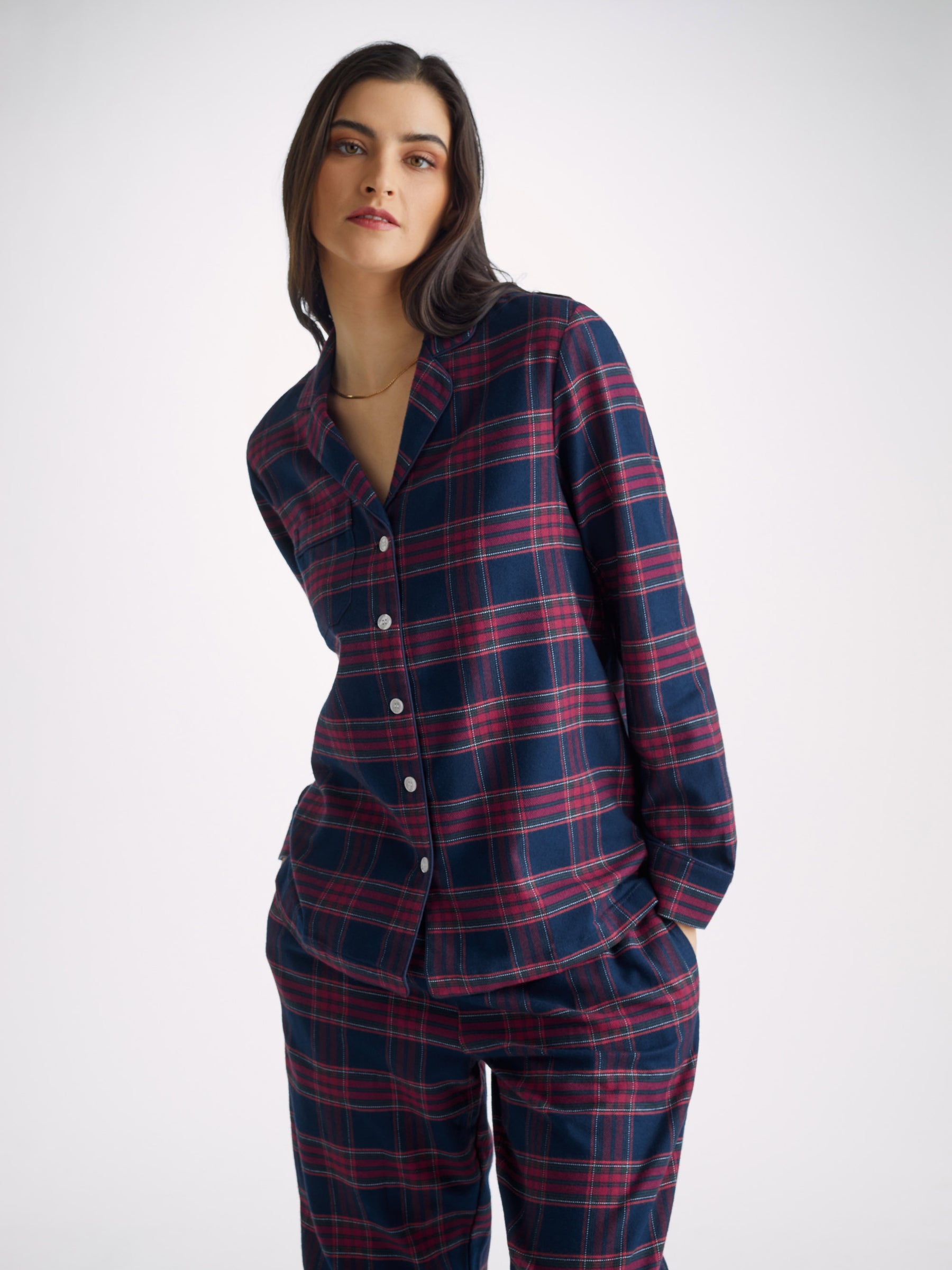 Women's Pyjamas Kelburn 36 Brushed Cotton Multi