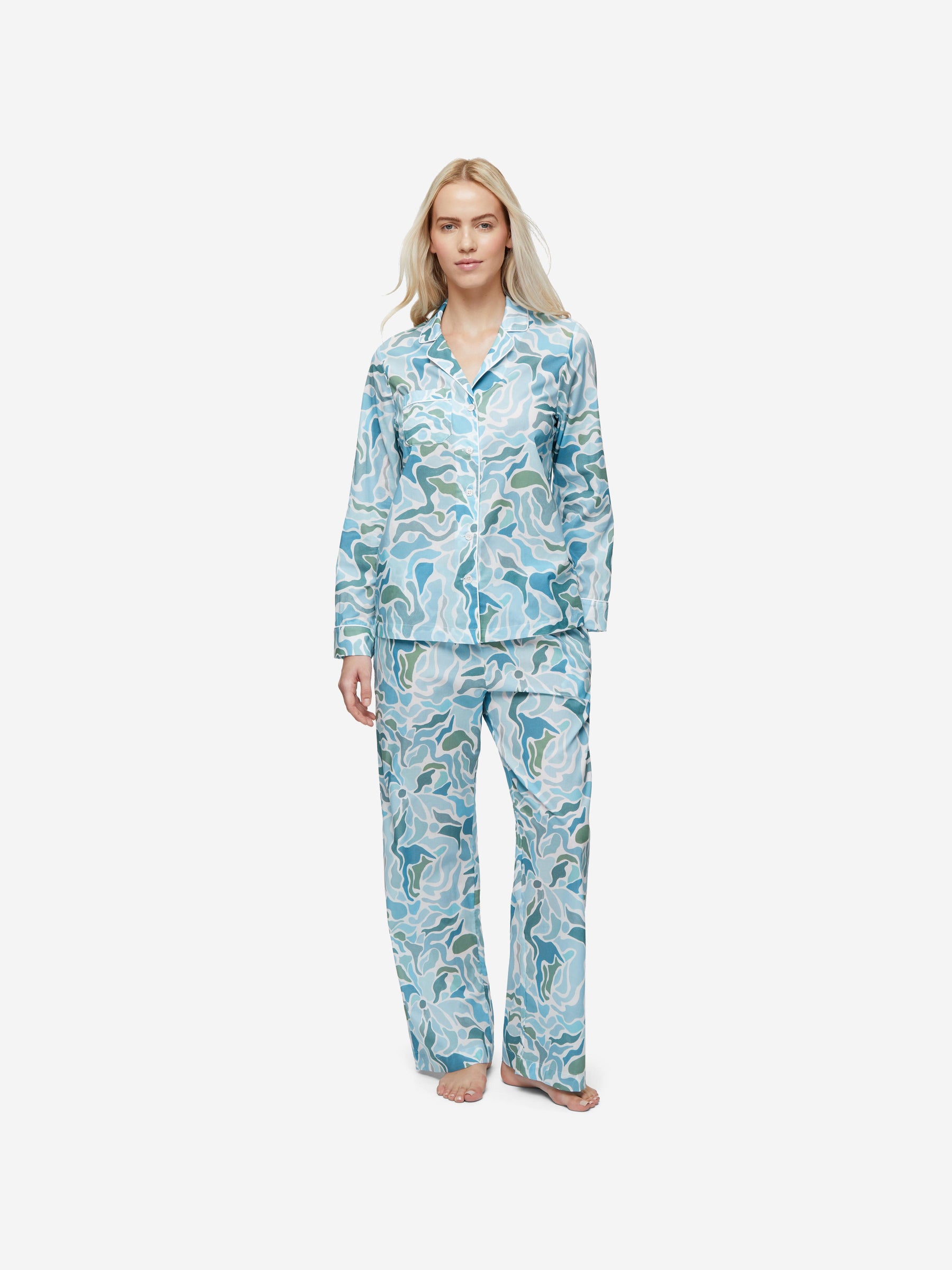 Women's Pyjamas Ledbury 61 Cotton Batiste Green