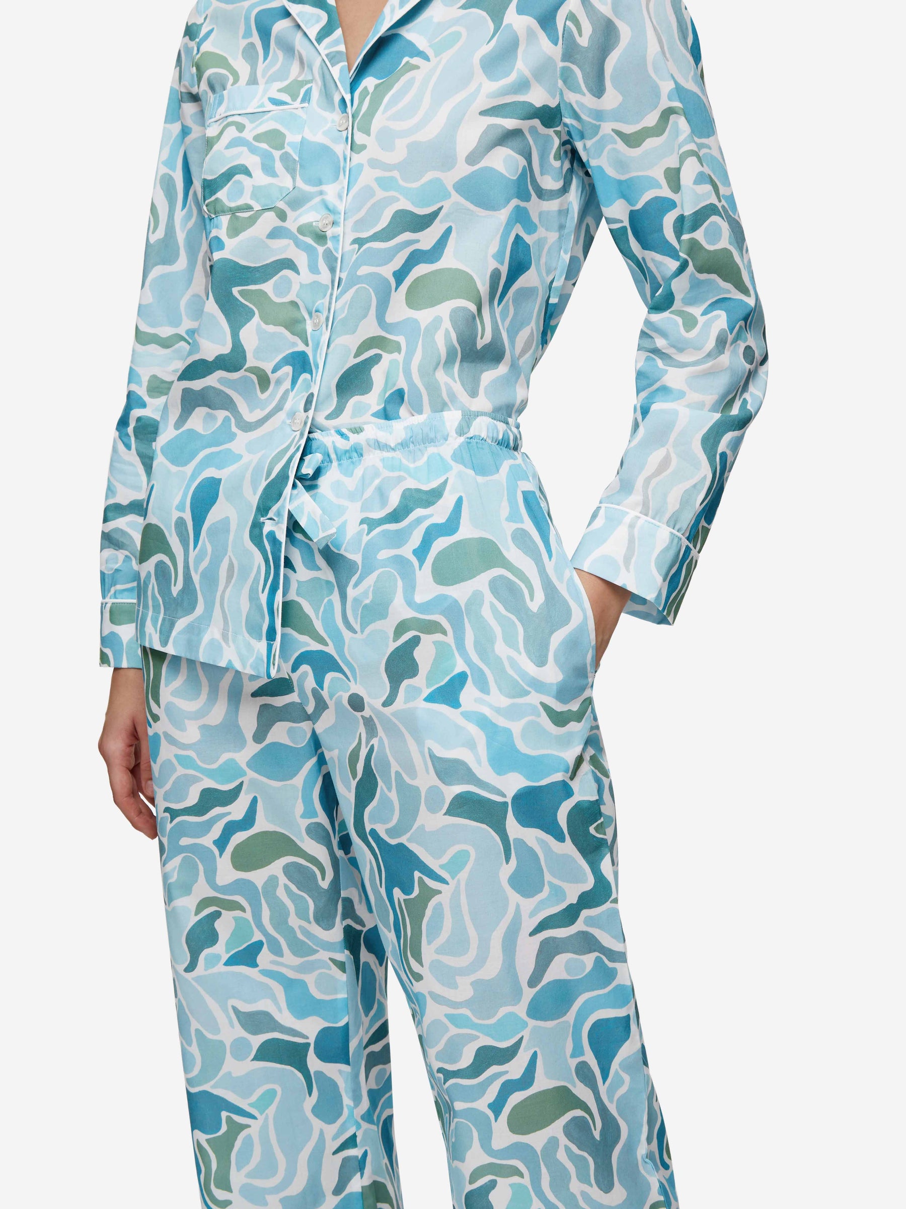 Women's Pyjamas Ledbury 61 Cotton Batiste Green