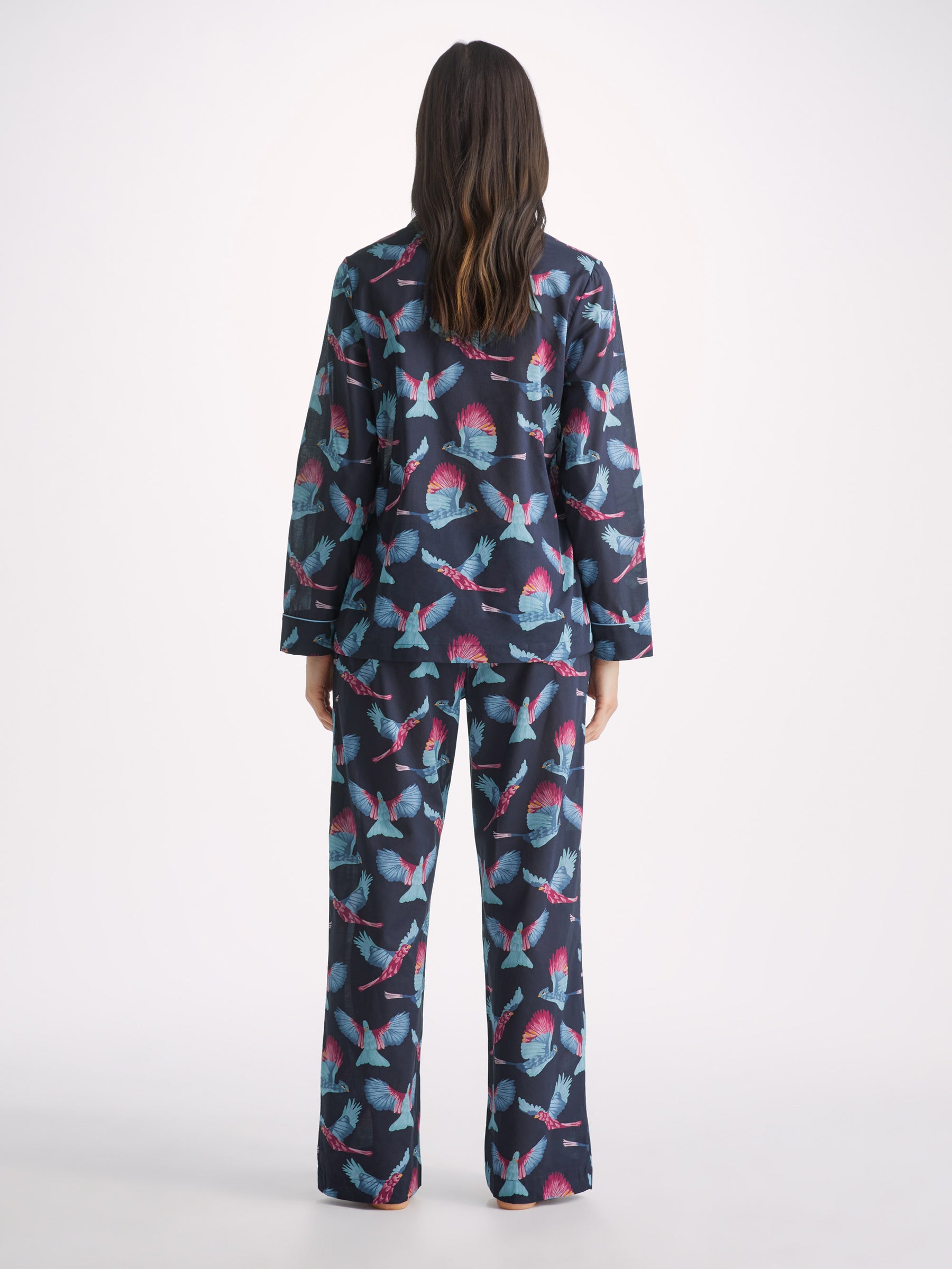 Women's Pyjamas Ledbury 63 Cotton Batiste Navy