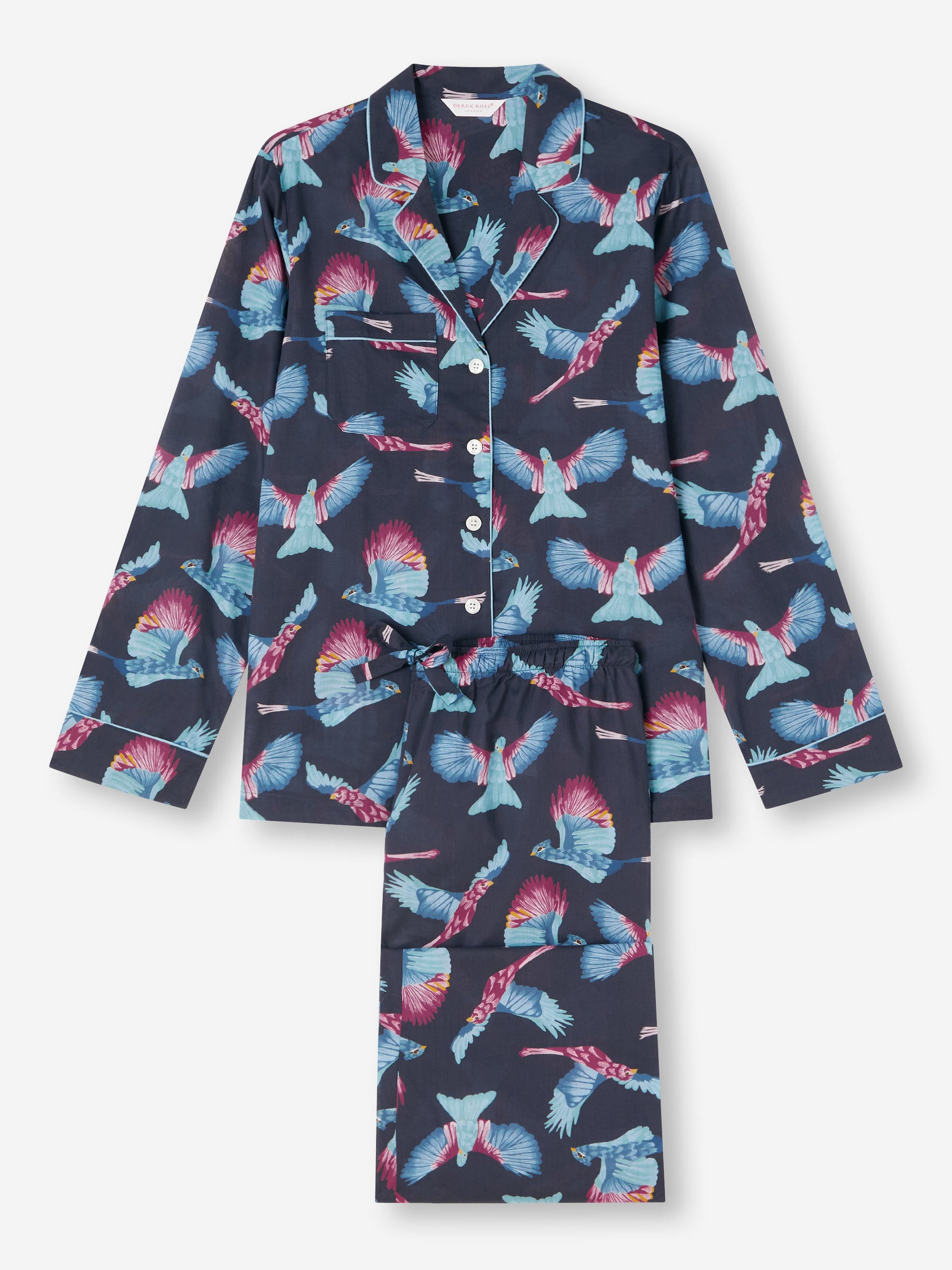 Women's Pyjamas Ledbury 63 Cotton Batiste Navy