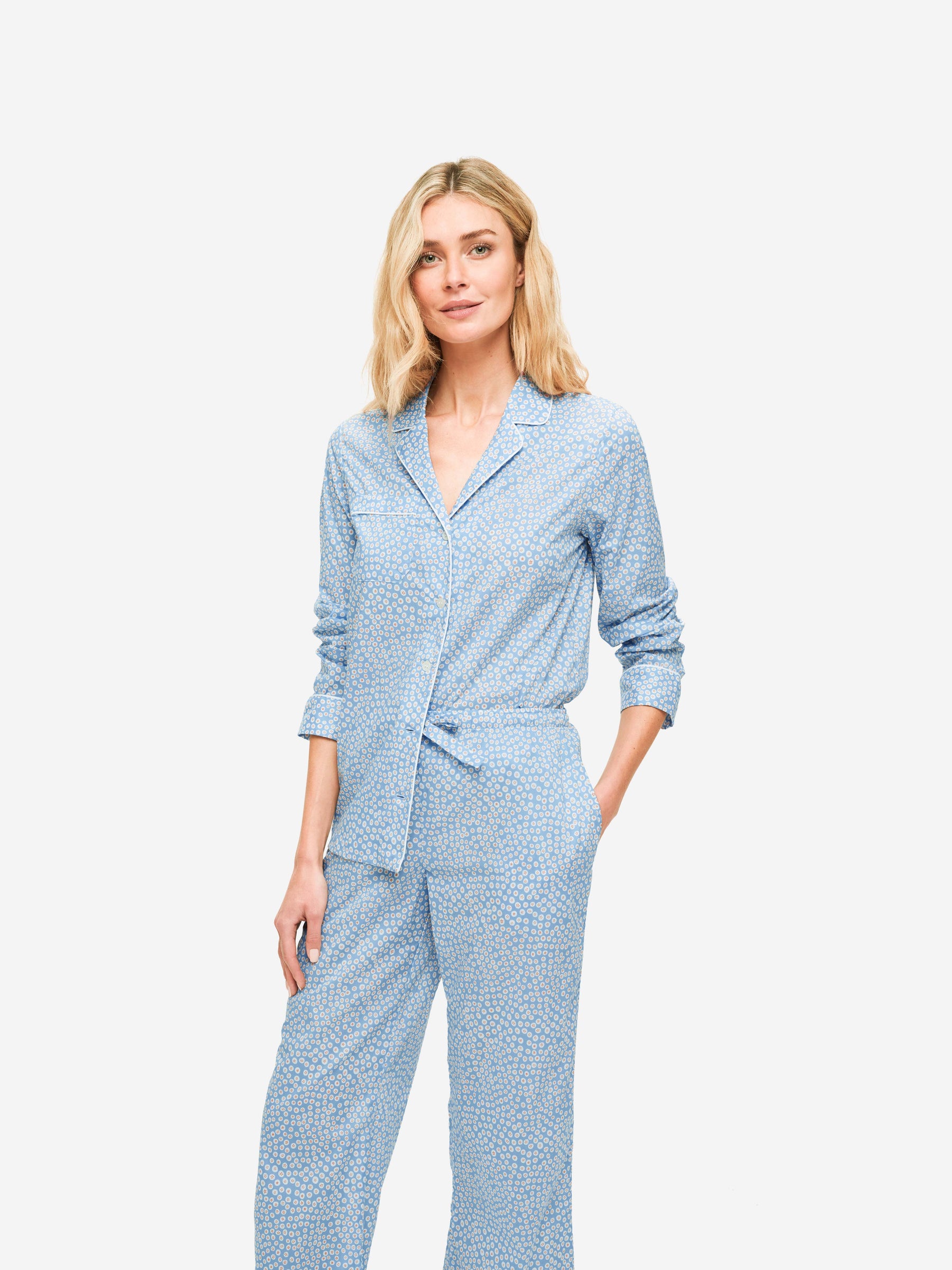Women's Pyjamas Nelson 88 Cotton Batiste Blue
