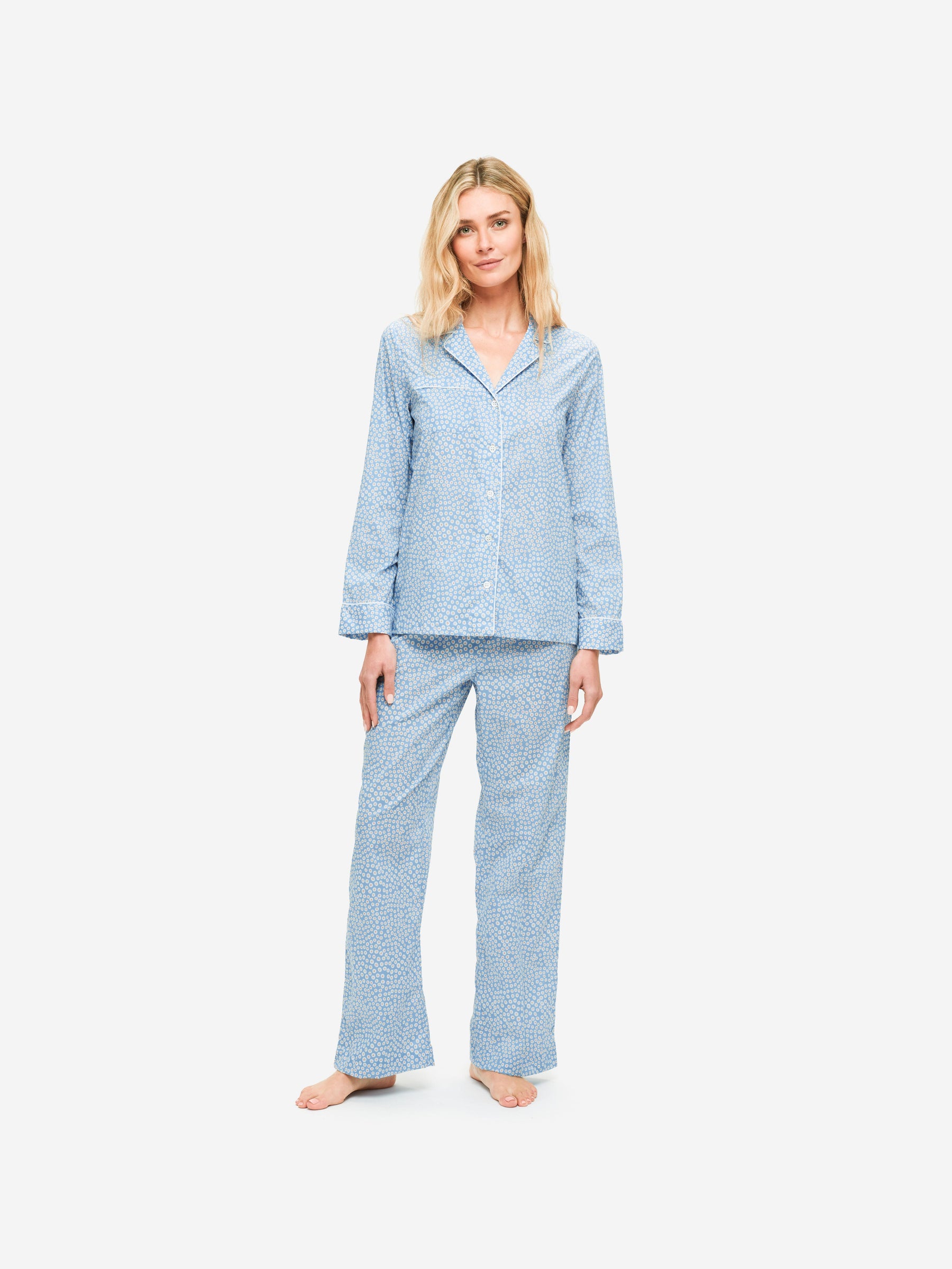 Women's Pyjamas Nelson 88 Cotton Batiste Blue