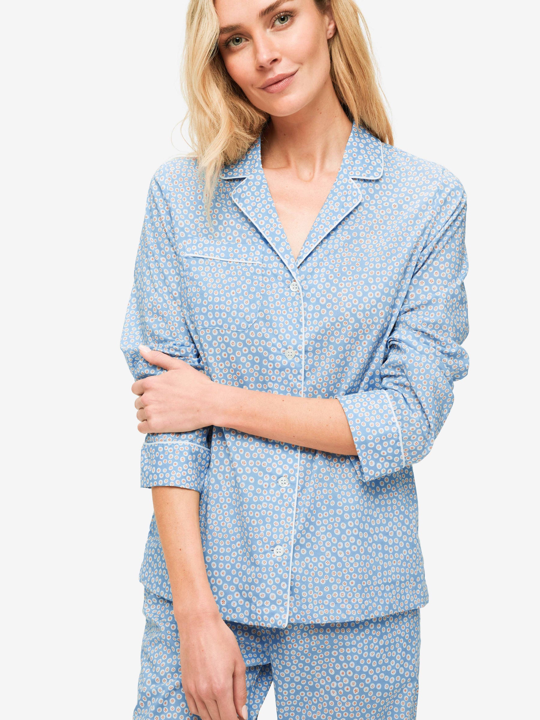 Women's Pyjamas Nelson 88 Cotton Batiste Blue