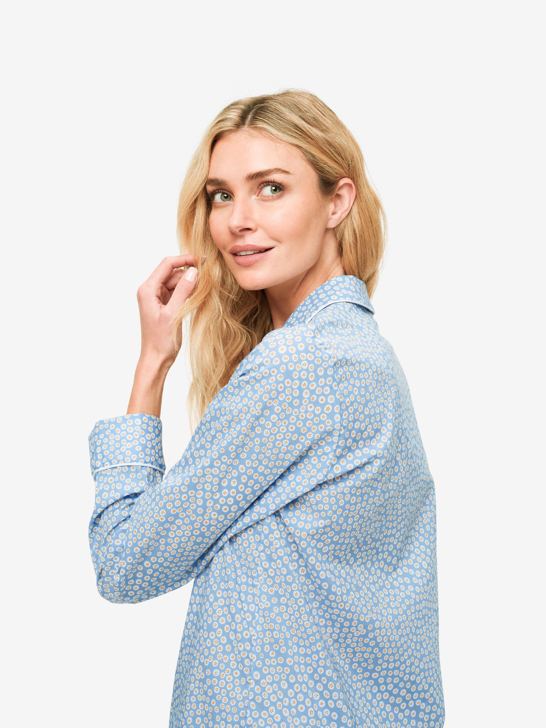 Women's Pyjamas Nelson 88 Cotton Batiste Blue