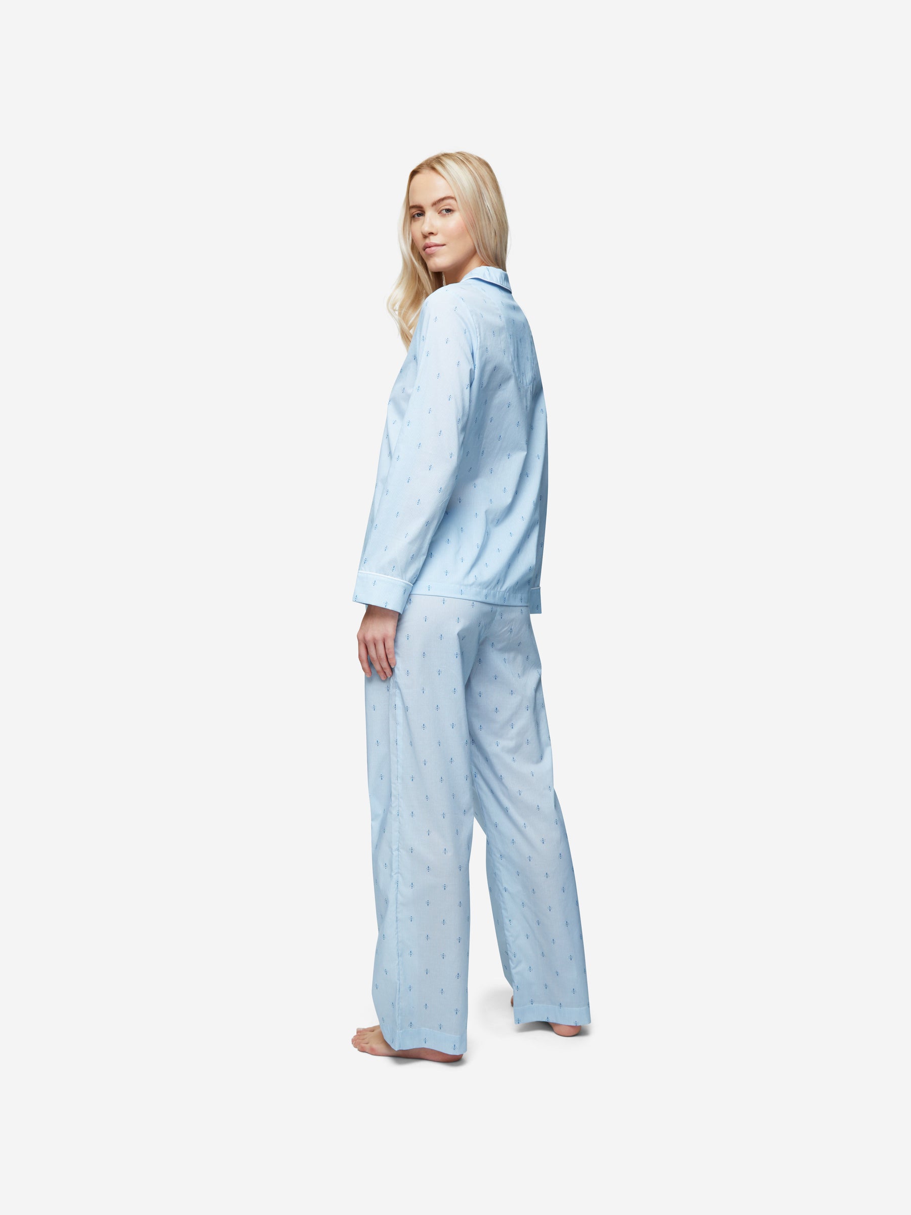 Women's Pyjamas Nelson 94 Cotton Batiste Blue