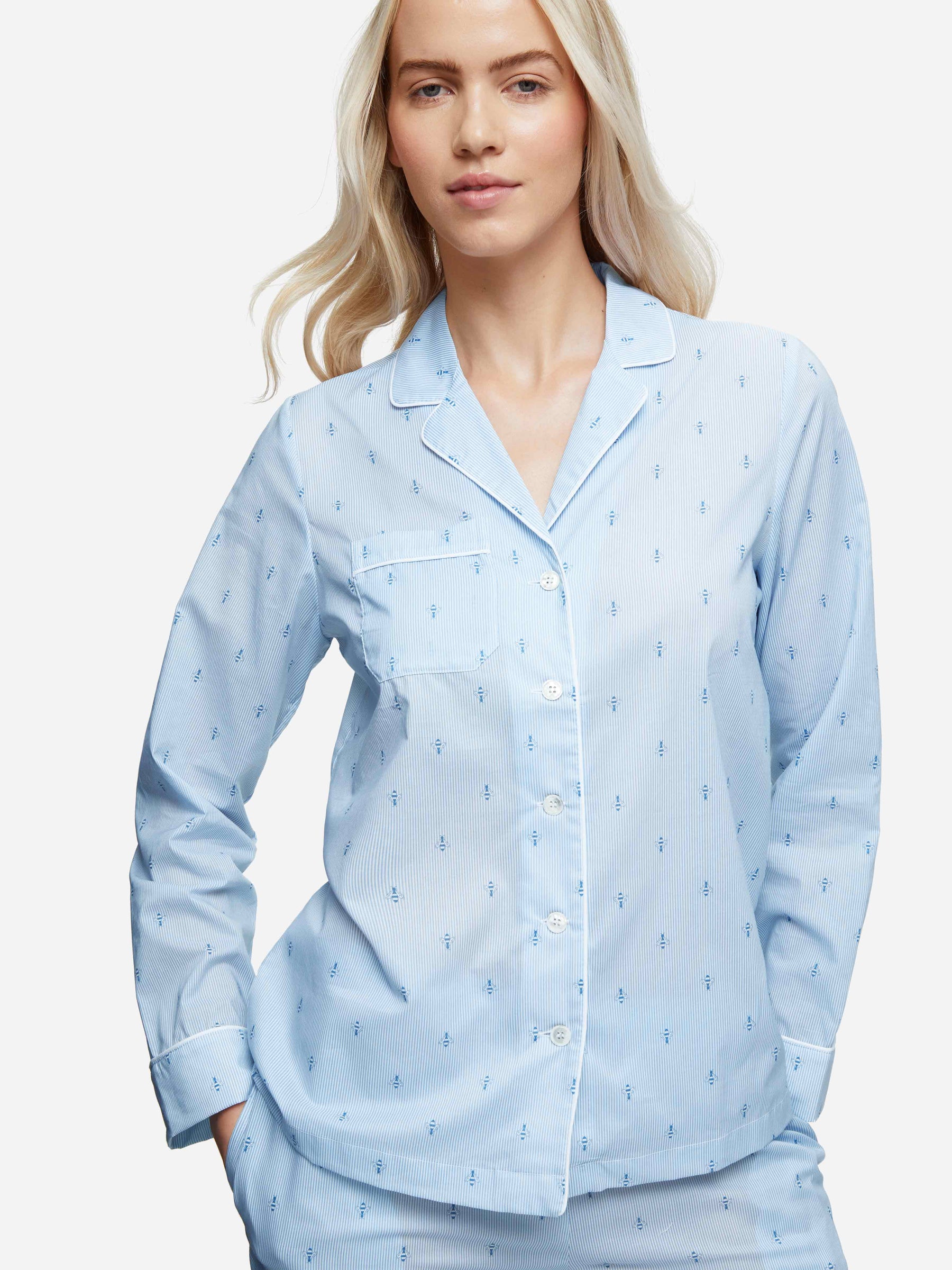 Women's Pyjamas Nelson 94 Cotton Batiste Blue