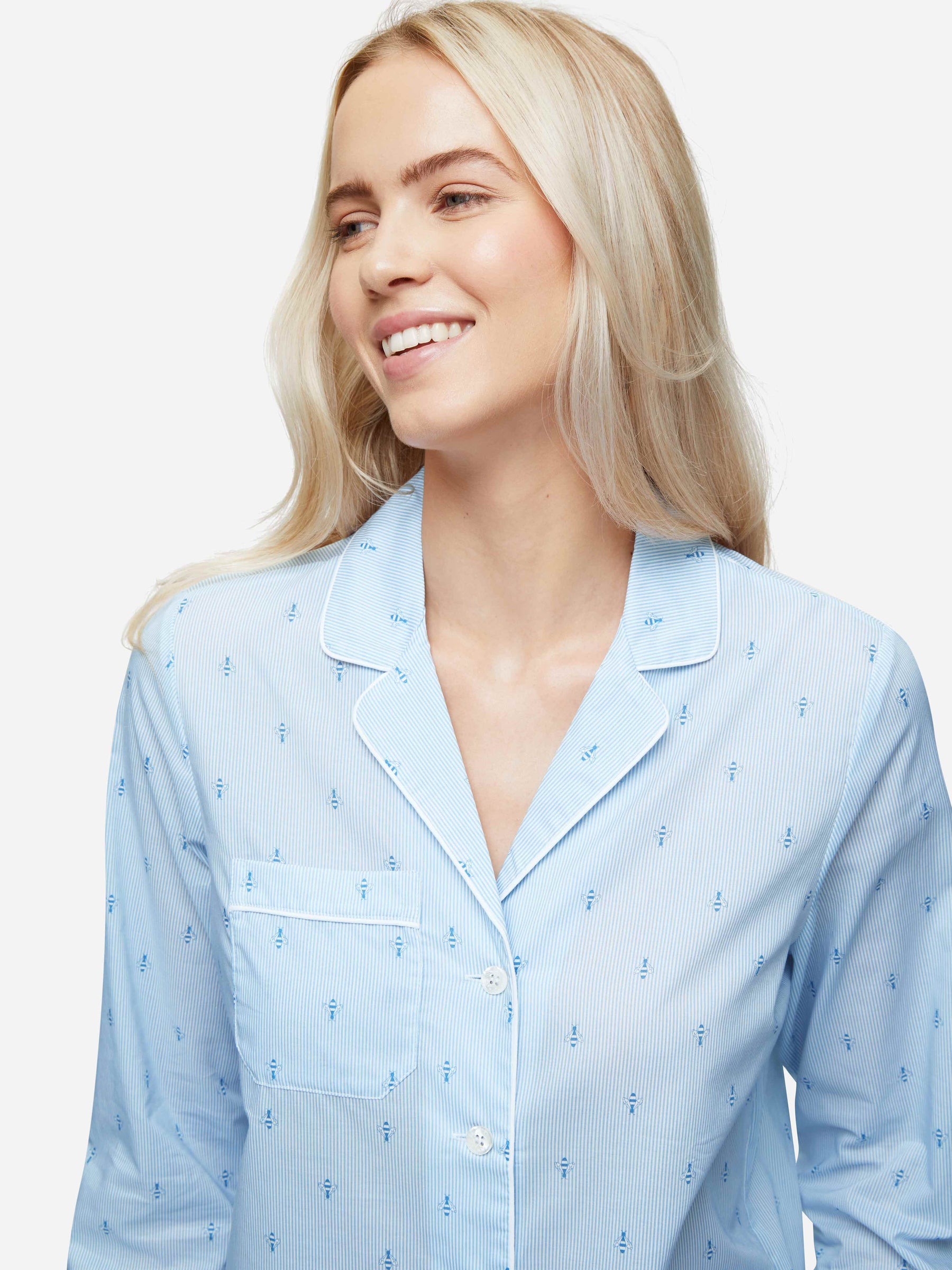 Women's Pyjamas Nelson 94 Cotton Batiste Blue