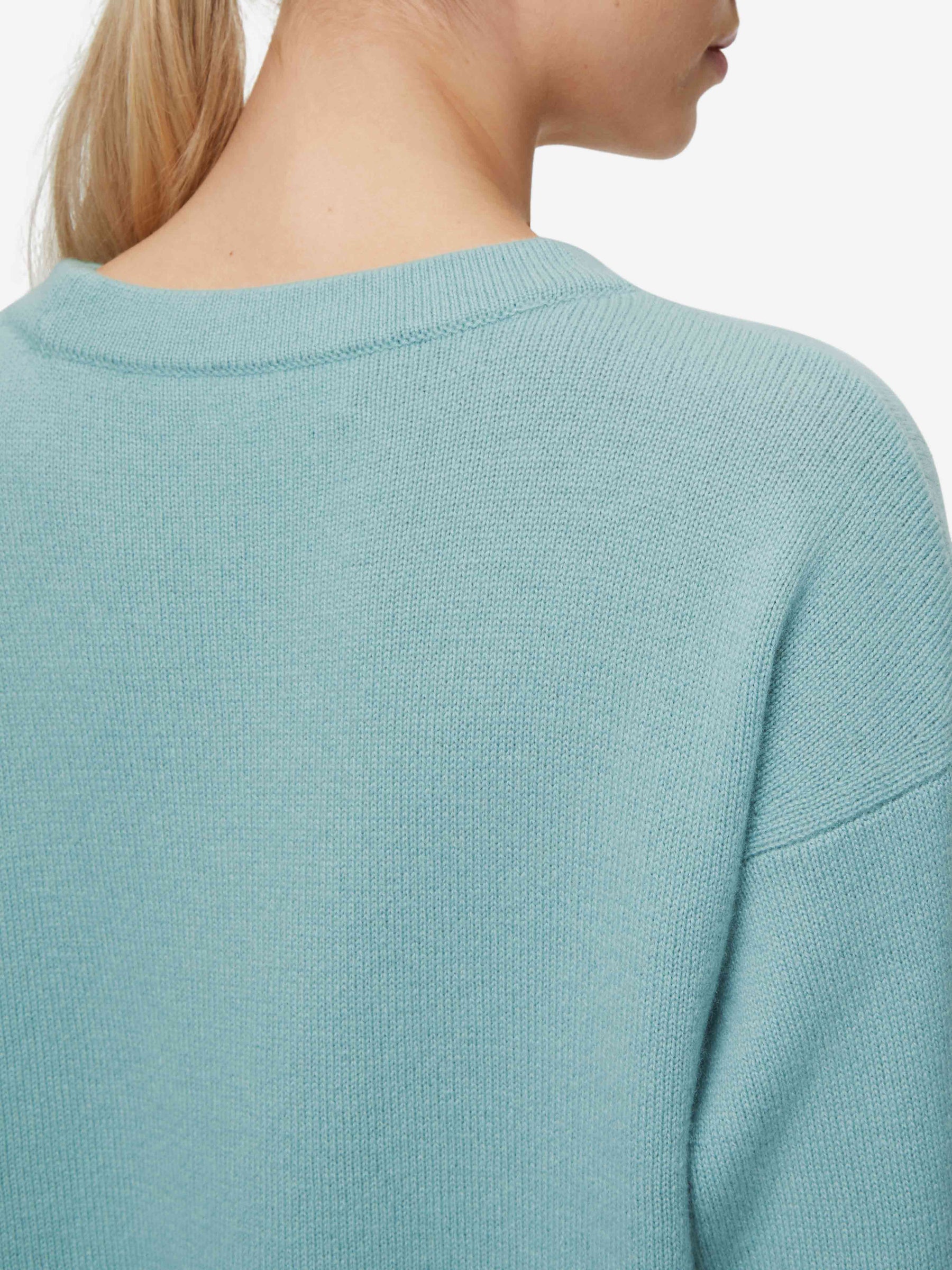Women's Relaxed Sweater Daphne Cashmere Sea Foam Green