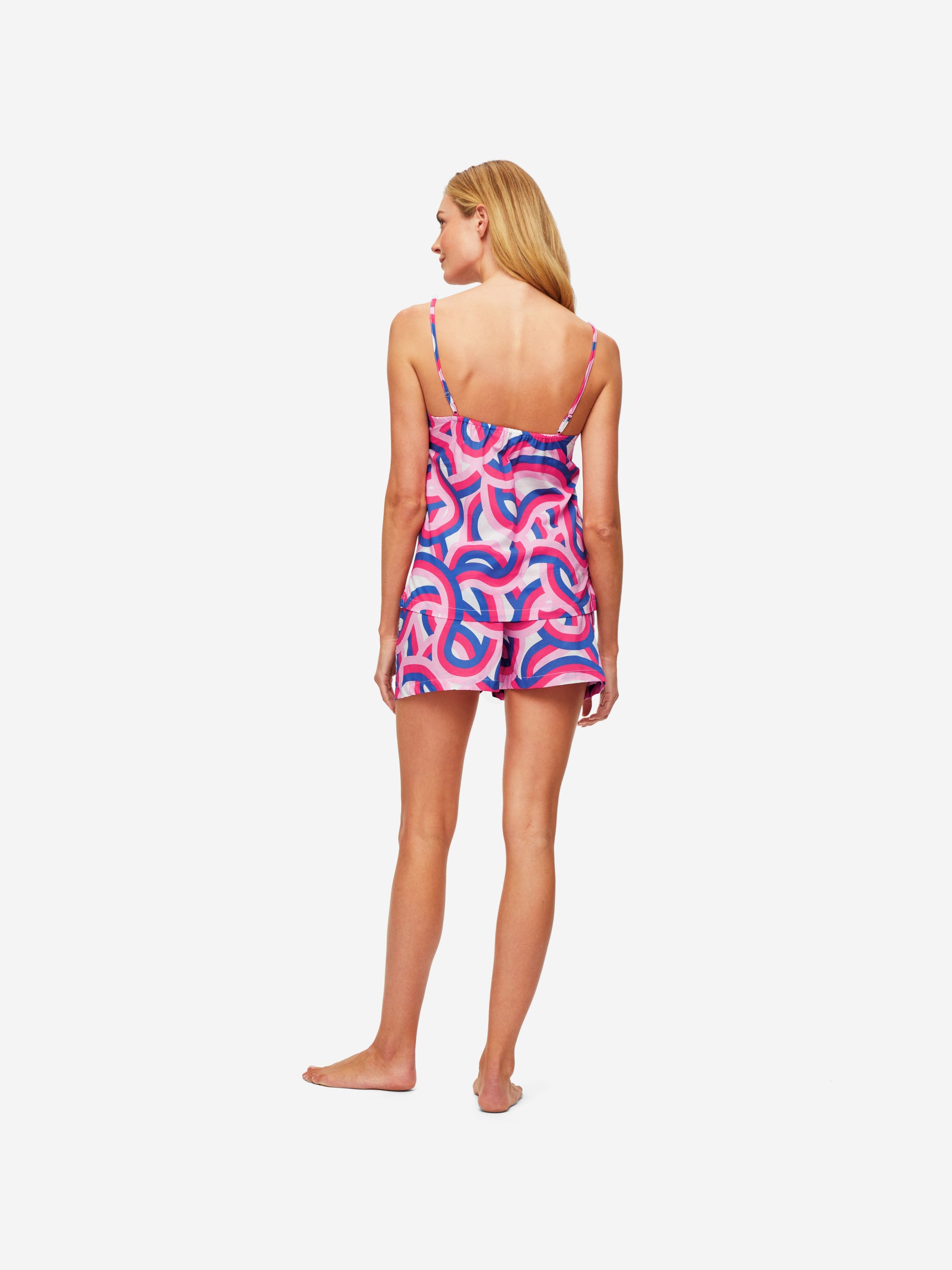 Women's Short Cami Pyjamas Ledbury 51 Cotton Batiste Multi