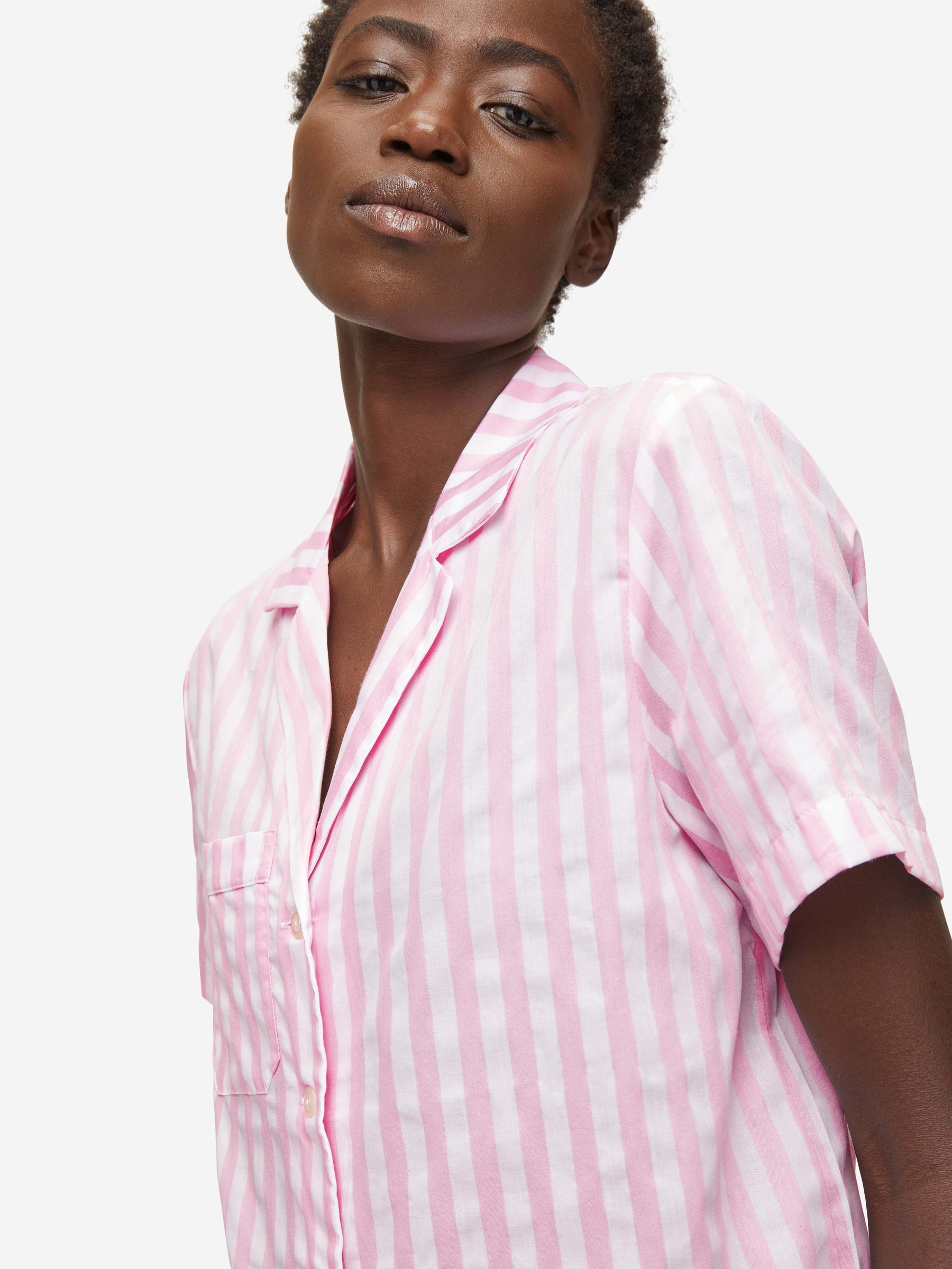 Women's Short Pyjamas Capri 20 Cotton Pink